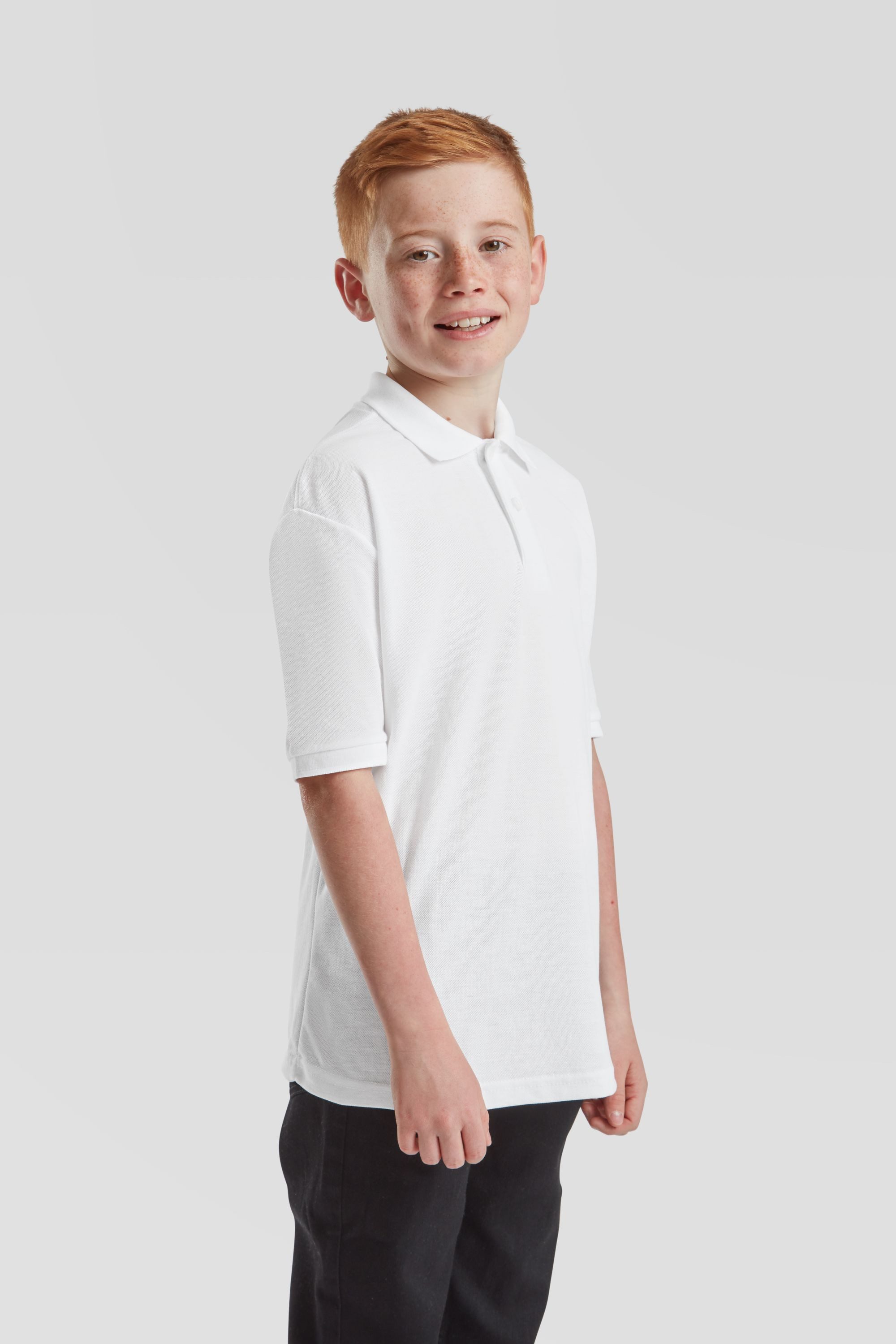 Fruit of the Loom Poloshirt Kids 65/35 Polo – Bild 4 von 5