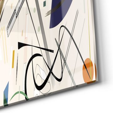 DEQORI Glasbild 'Expressionistische Formen', 'Expressionistische Formen', Glas Wandbild Bild schwebend modern