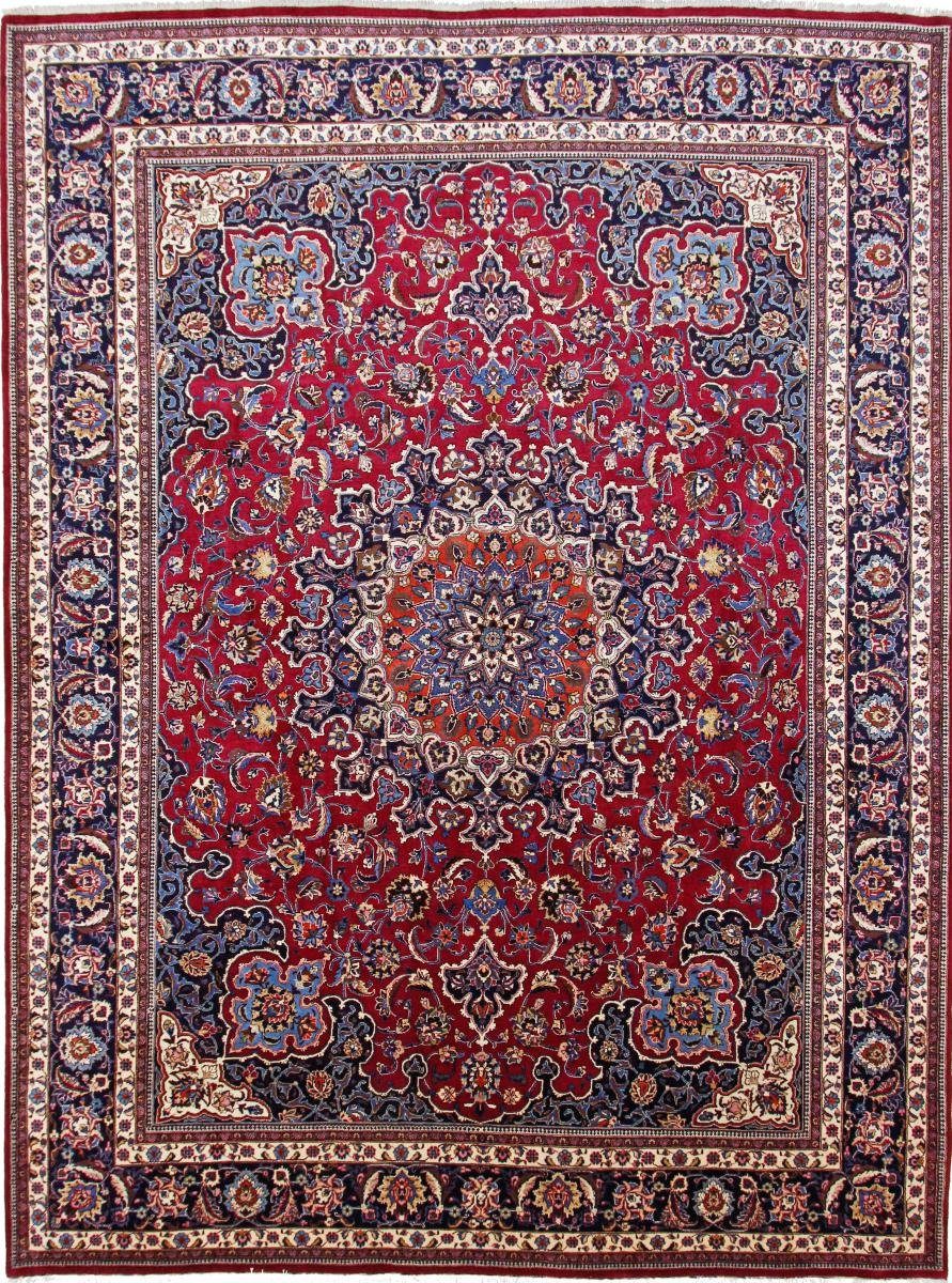 Orientteppich Mashhad Alt 297x393 Handgeknüpfter Orientteppich / Perserteppich, Nain Trading, rechteckig, Höhe: 12 mm