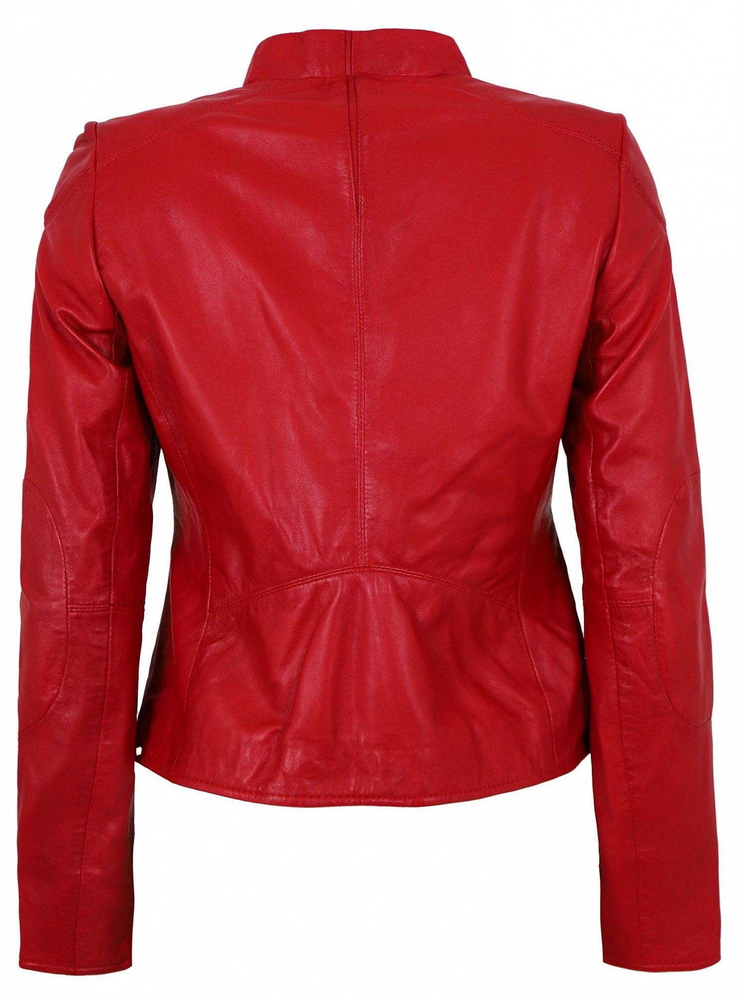 Jilani rot Lederjacke pflanzlich Echtleder Damen Lammnappa Lederjacke Niobe gegerbt