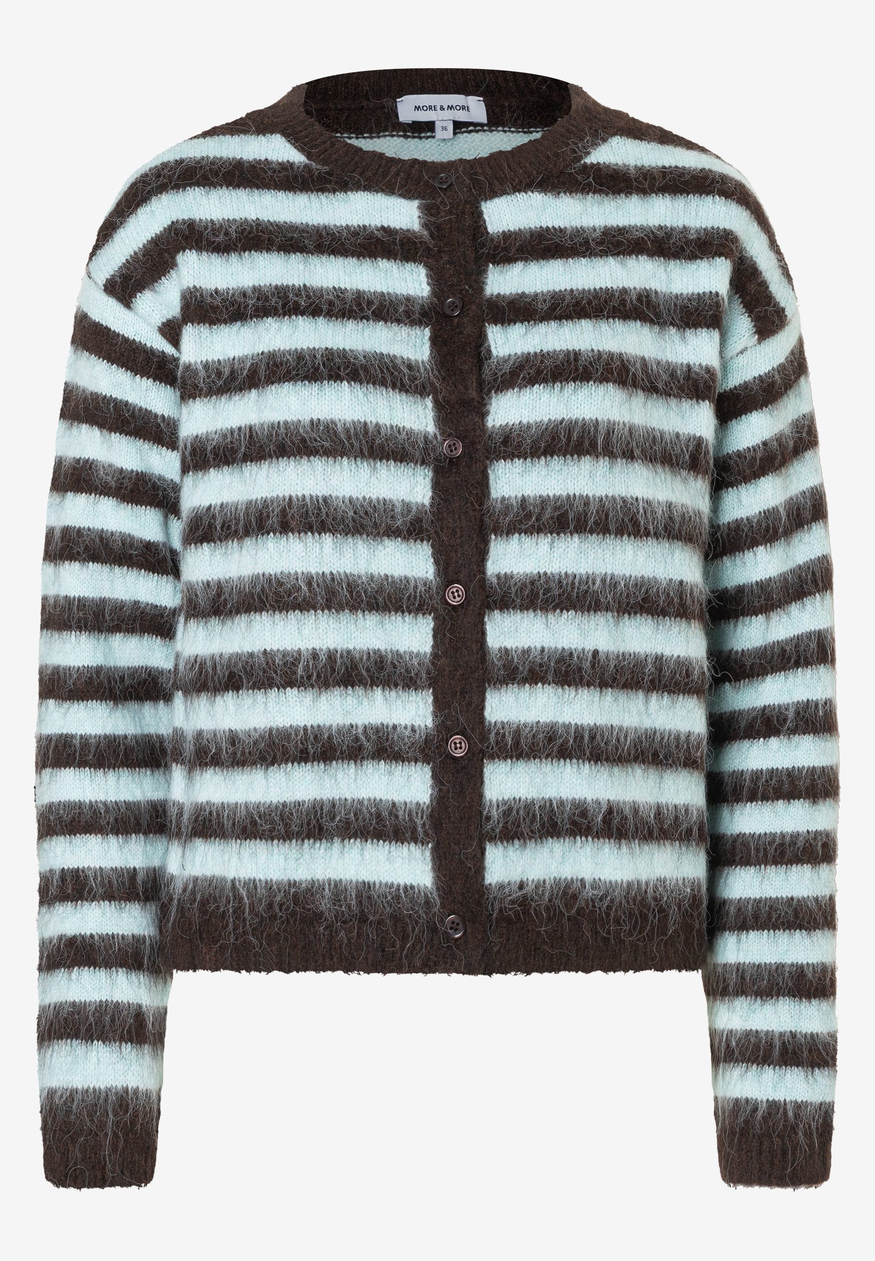 MORE&MORE Strickjacke Streifen-Cardigan