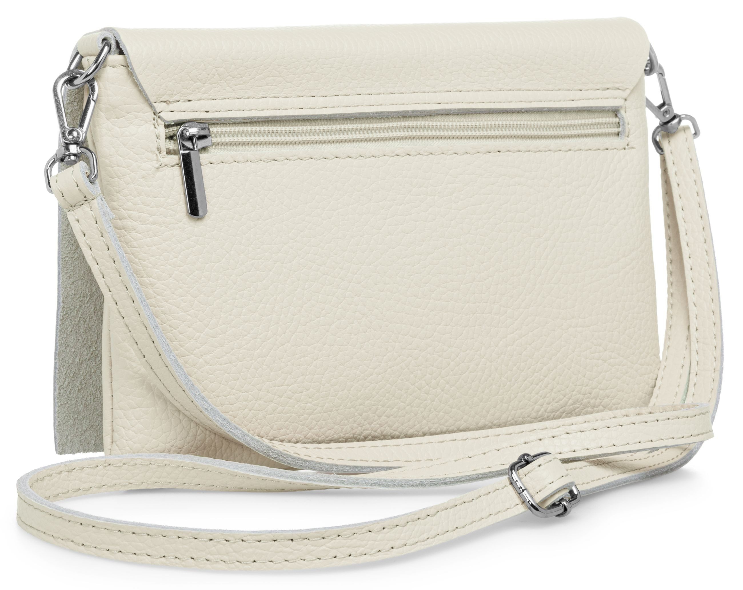 Caspar Clutch Abendtasche Stilvolle Damen Leder Tasche -CLASSIC LINE- Modell No.839, leicht, elegant & unempfindlich - 100% Echtleder - Handmade in Italy