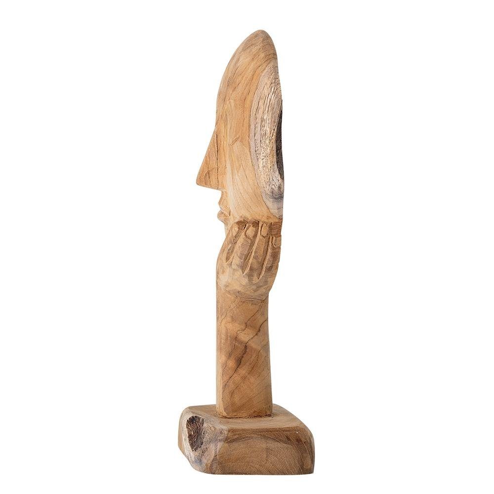 Bloomingville Dekofigur Cacia Zierstück dekorativer Kopf, 35 cm Höhe, aus recyceltem Holz, Dekokopf, Dekoration, dänisches Design