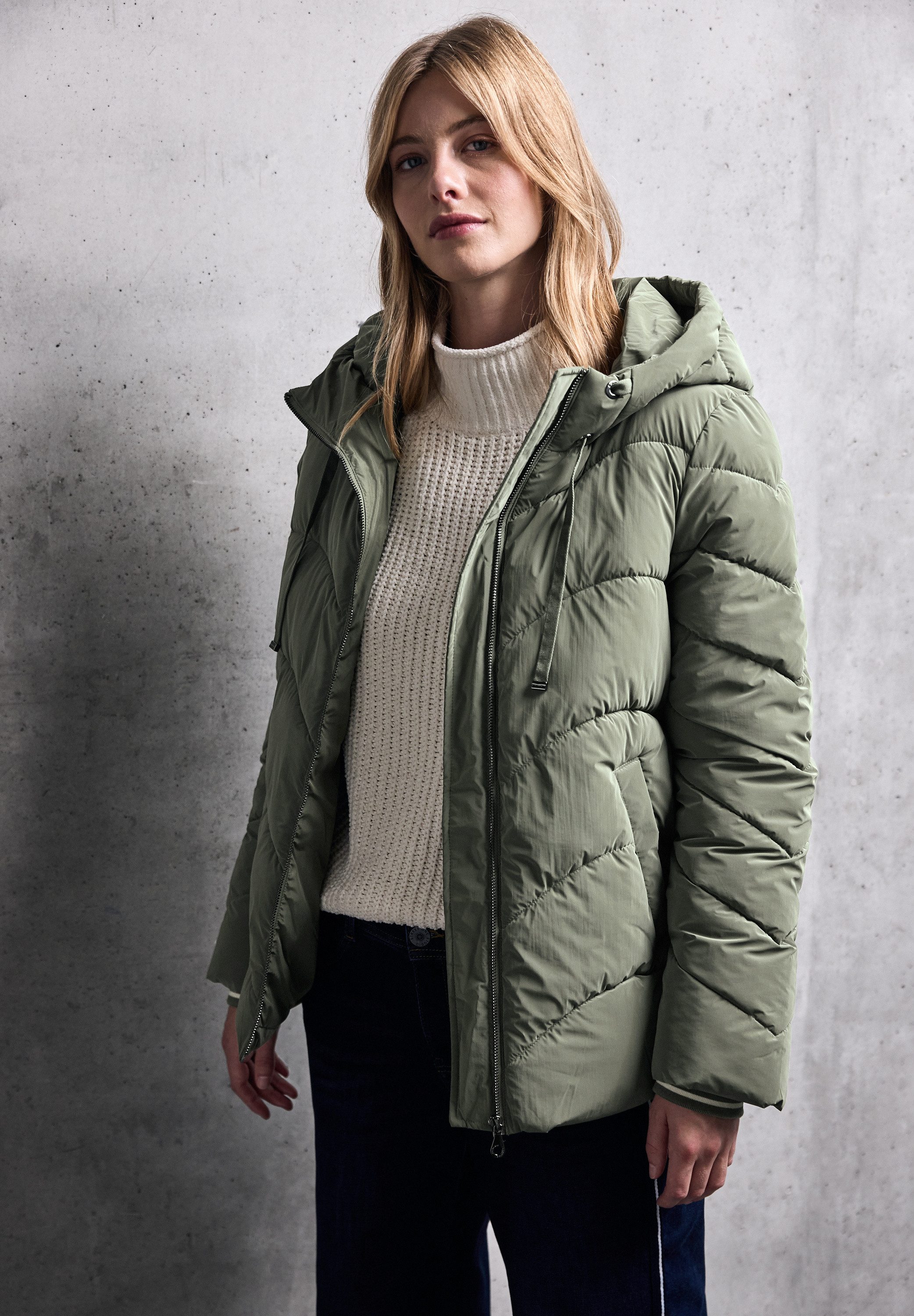 STREET ONE STUDIO Steppjacke in Unifarbe