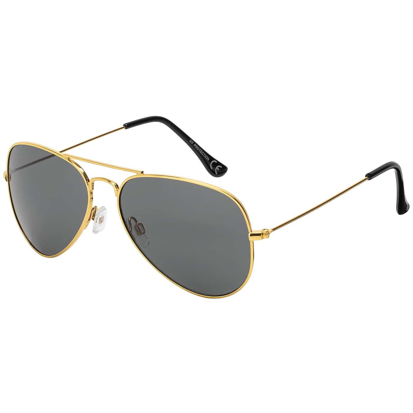 BEZLIT Eyewear Pilotenbrille Herren Piloten Sonnenbrille mit Metallrahmen (1-St) mit schwarzen Linsen