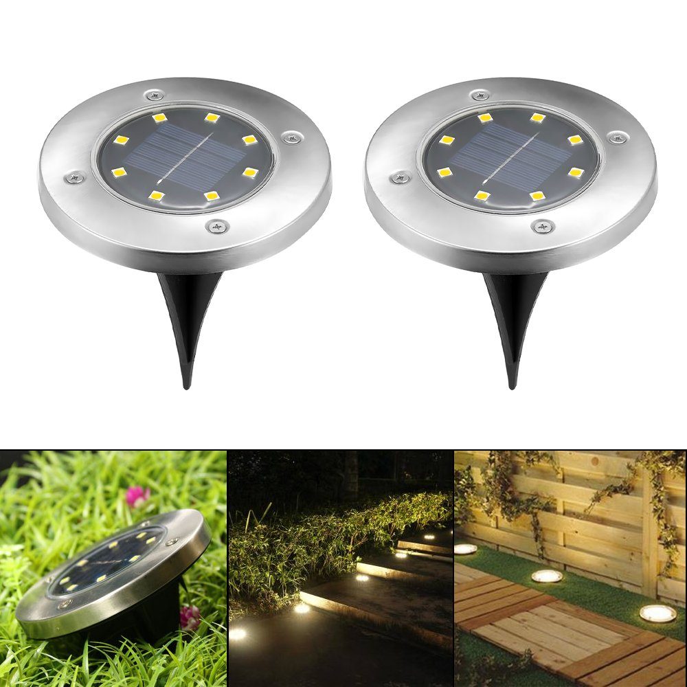 oyajia LED Solarleuchte 2/4er Set Solarleuchte günstig online kaufen