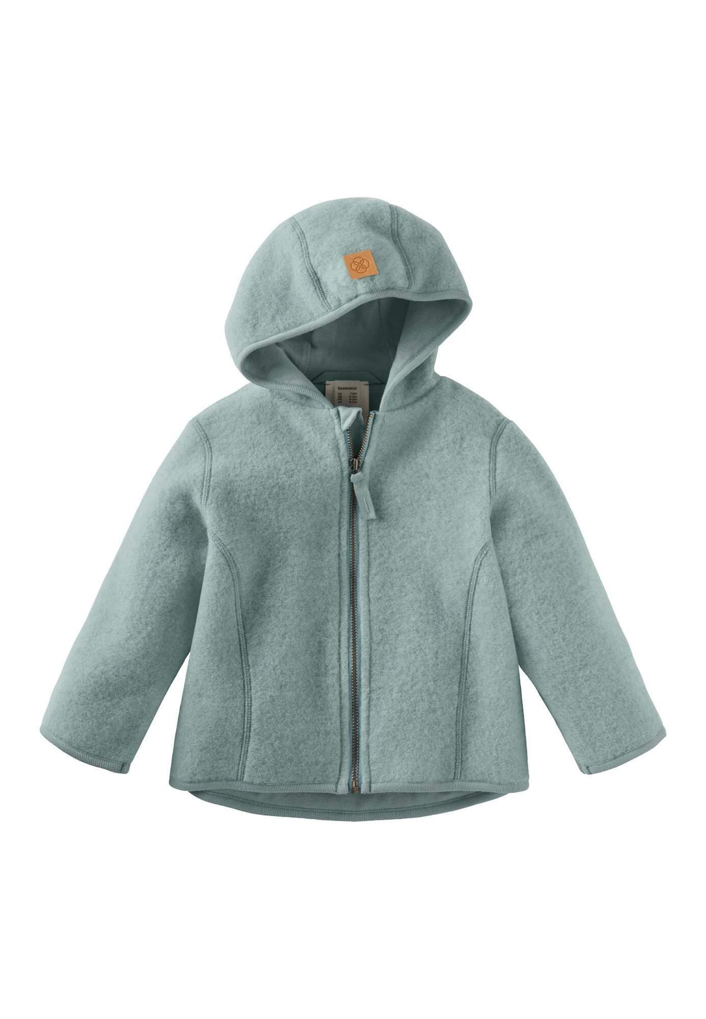 Hessnatur Fleecejacke Wollfleece aus reiner Bio-Merinowolle (1-St)