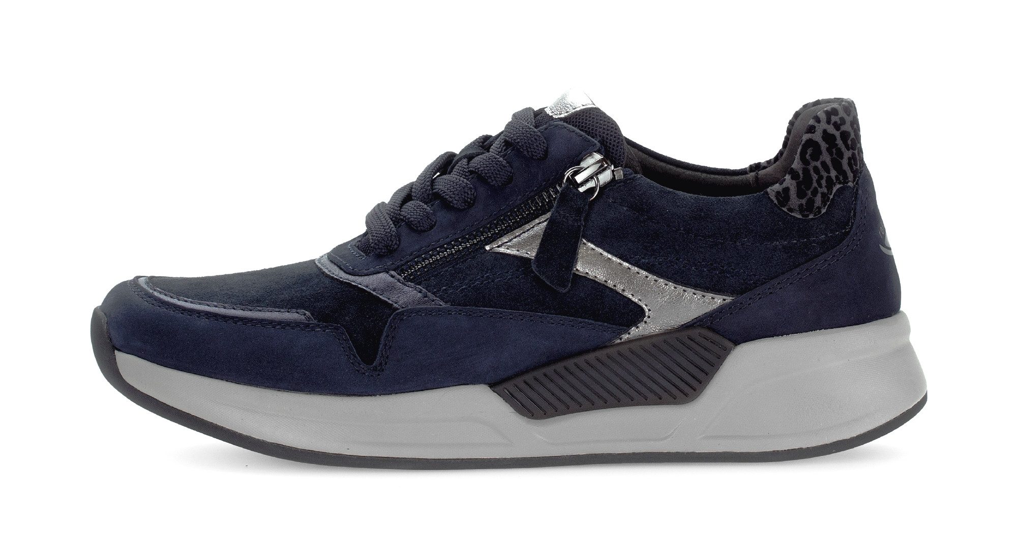 rollingsoft Keilsneaker, Schnürschuh, Halbschuh, Freizeitschuh mit seitlichem Reißverschluss