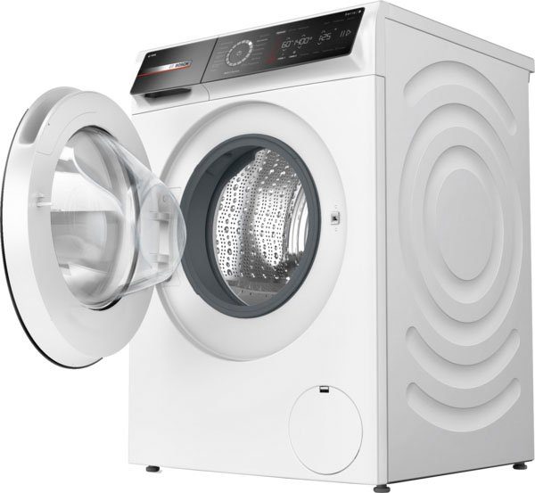 BOSCH Waschmaschine Serie 8 WGB244A40, 9 kg, 1400 U/min, Iron Assist, automatische Waschmitteldosierung i-Dos, Home Connect