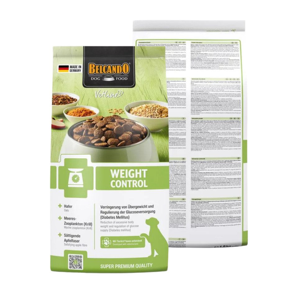 Belcando Vetline Trockenfutter 1,8kg / 7,5kg - Weight Control, Renal & Gastro Weight Control, Trockenfutter für: Hunde