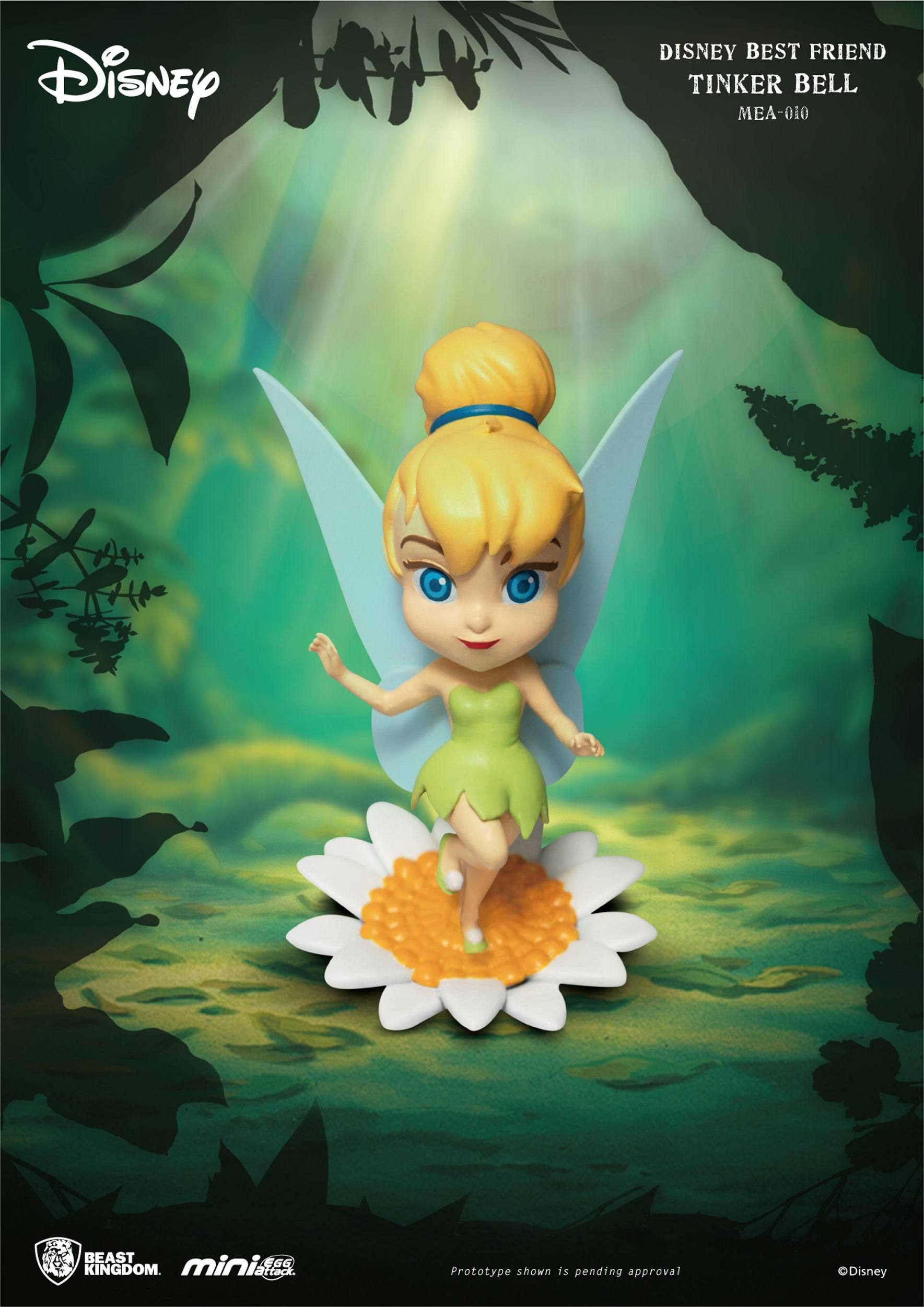 Beast Kingdom Toys Dekofigur Disney Best Friends Mini Egg Attack Figur Tinkerbell 8 cm (1 St), super-niedliche Minifigur