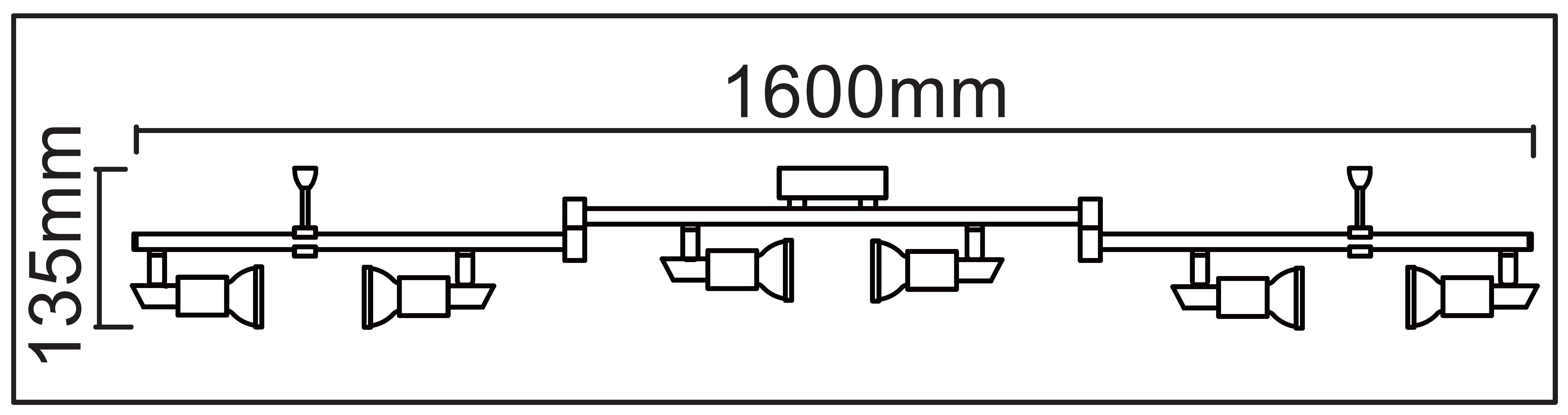 TRANGO LED Deckenspots, 6-flammig 2000-068-5W LED Wohnzimmer Lampe MIA in Chrom-Optik inkl. 6x 5 Watt GU10 LED Leuchtmittel, Deckenlampe, Deckenstrahler, Deckenleuchte, Schlafzimmer Leuchte schwenkbar und drehbar