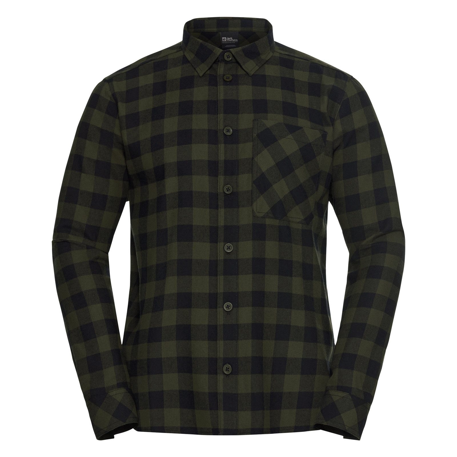 Jack Wolfskin Flanellhemd Lite Flannel Shirt M mit Brusttasche günstig online kaufen