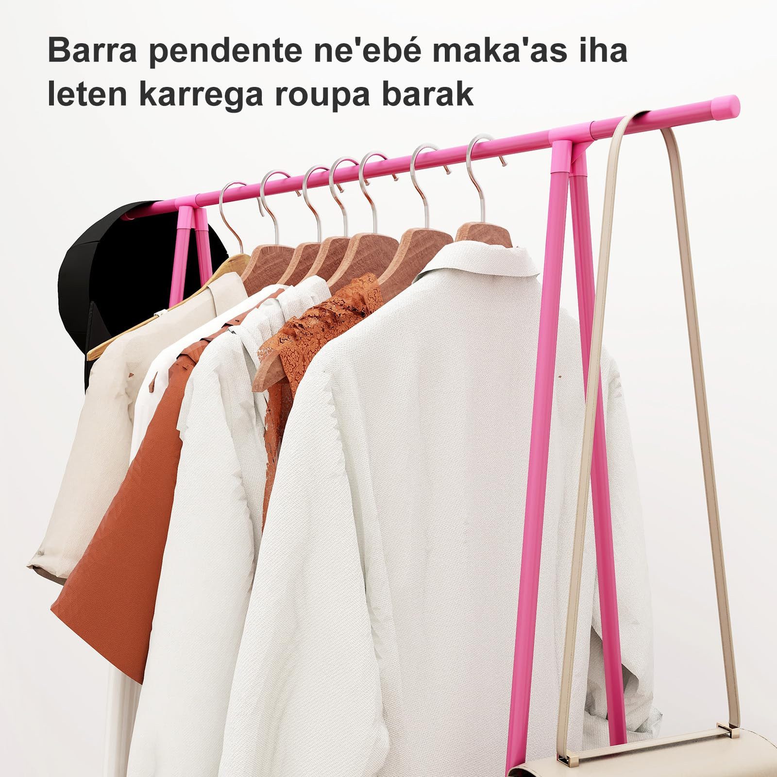 Youyijia Kleiderstange leiderständer Garderobe Garderobenständer Kleiderablage Stahlrahmen
