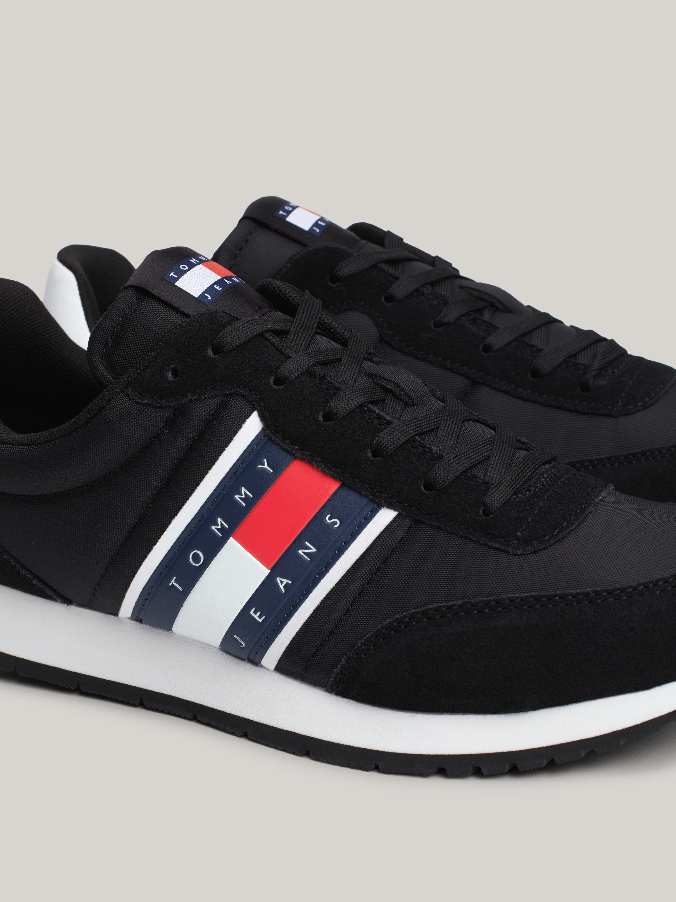 Tommy Jeans TJM RUNNER CASUAL ESS sneaker, casual shoe, low shoe, lace-up shoe with side logo flag