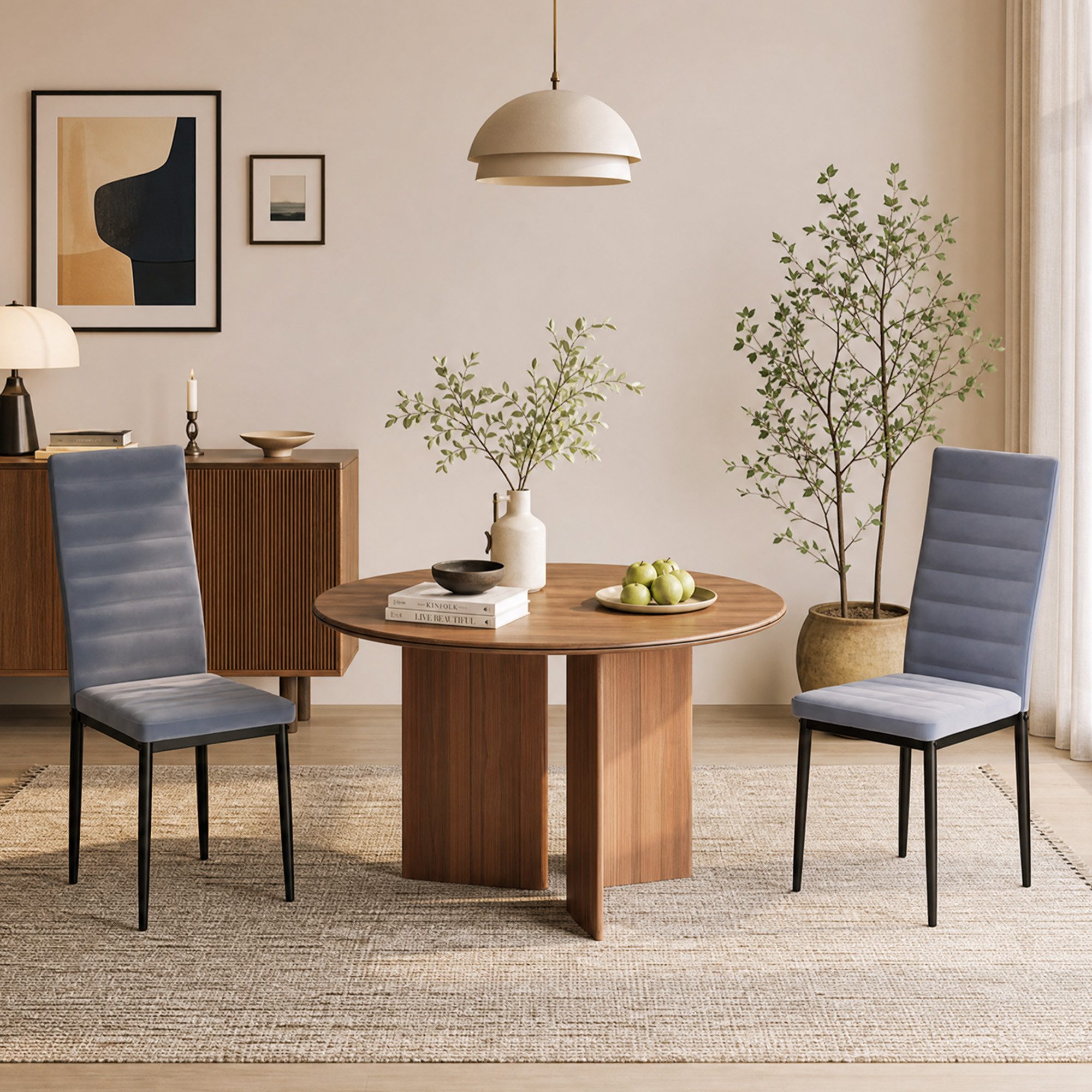 Blishom Esszimmerstuhl Esszimmerstühle 4er-Set, Küchenstuhl mit Gepolstert, 41x50x97 cm (4 St) – Bild 5 von 5