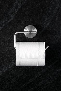 Ambrosya Toilettenpapierhalter Toilettenpapierhalter zum Bohren - Klopapierhalter WC Edelstahl Wand (Packung), einfache Selbstmontage