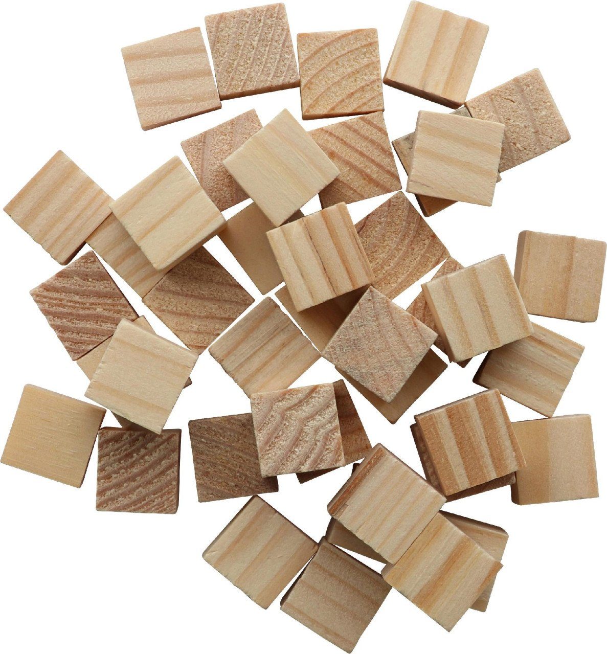Glorex Bastelnaturmaterial Glorex Holzwürfel natur 15 mm 42 Stück