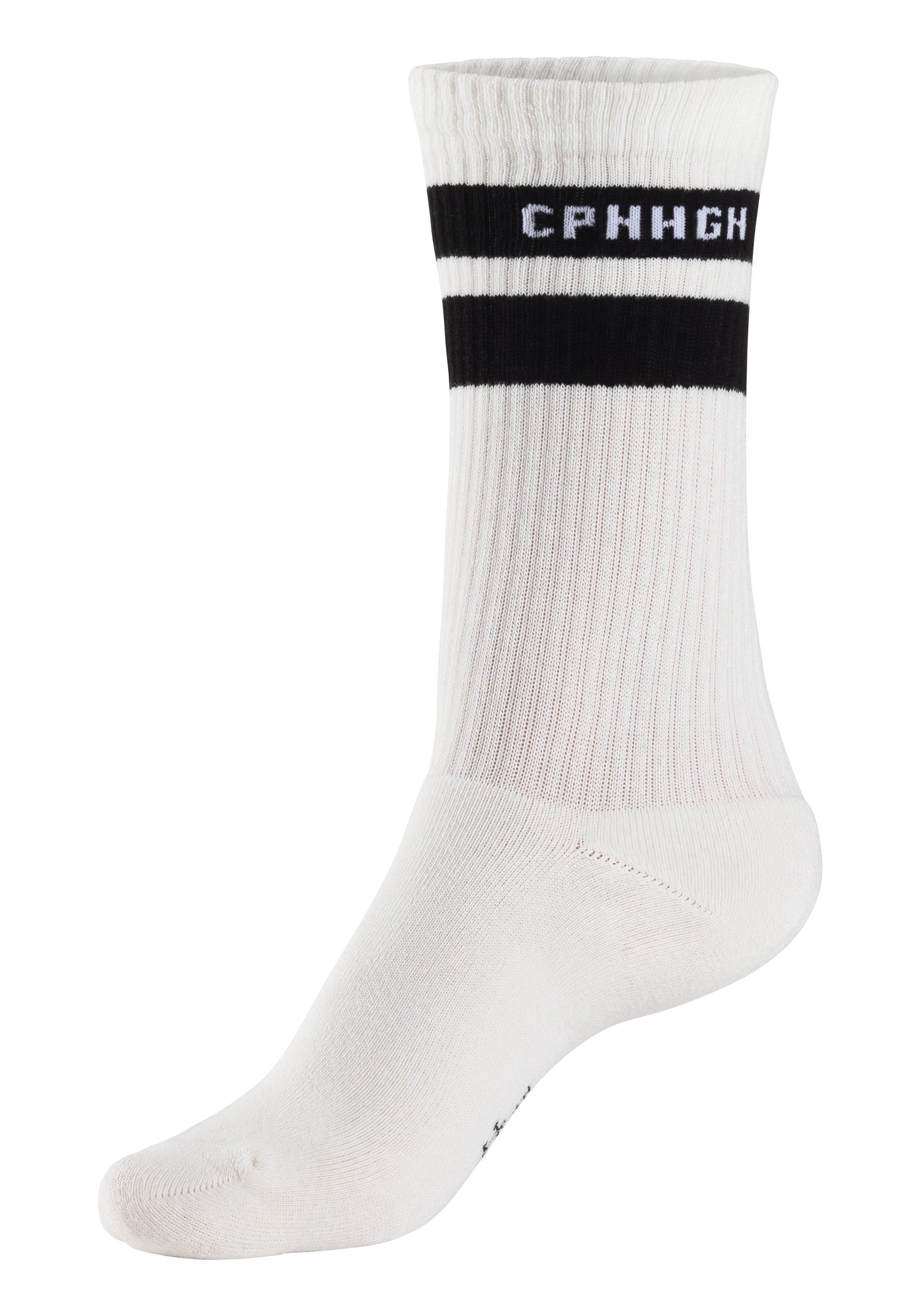 Copenhagen Studios Tennissocken (Packung, 3-Paar) mit Streifendesign und Vollfrottee