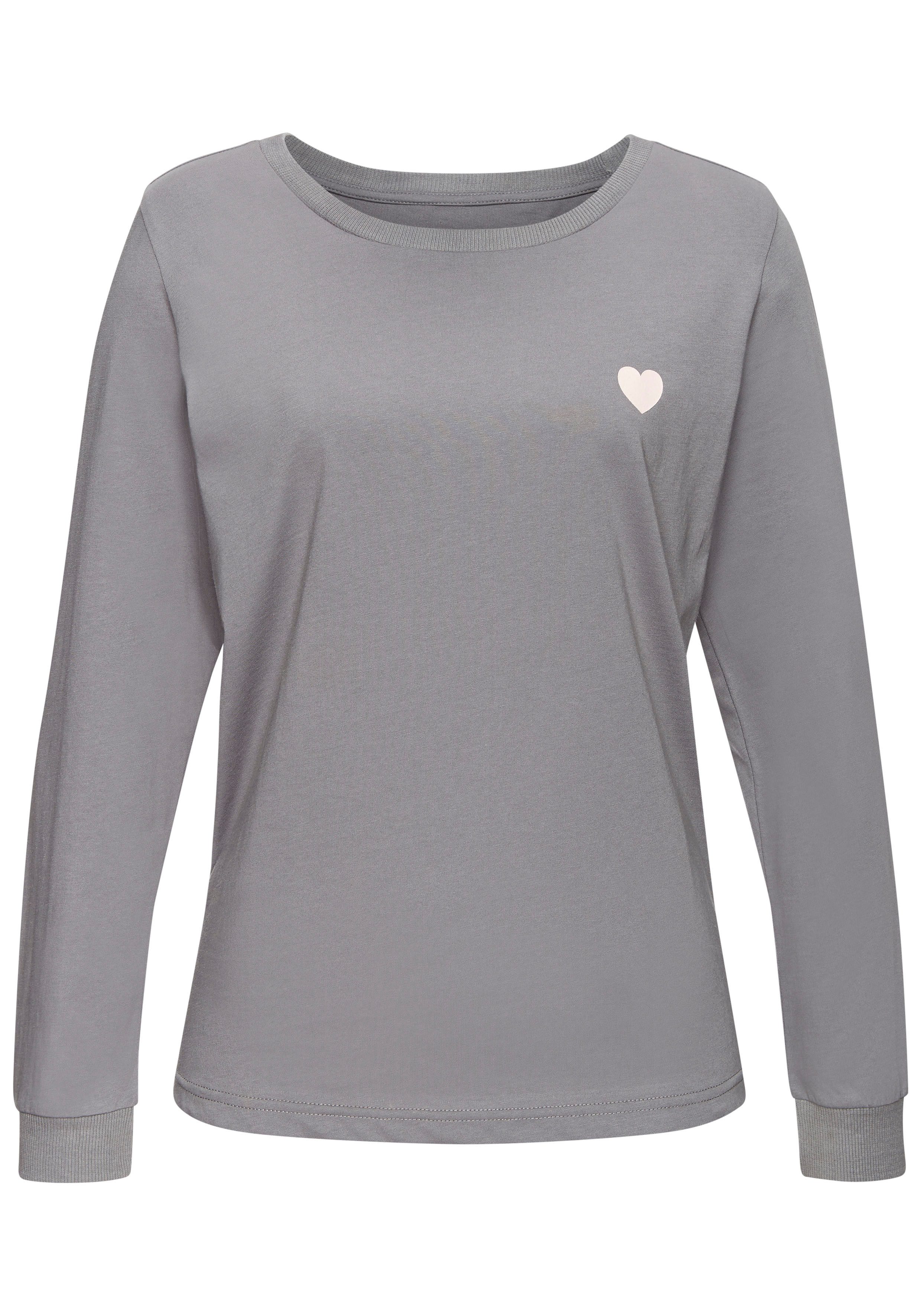 Vivance Dreams by Lascana Pyjama (Packung, 4 tlg., 2 Stück) mit süßem Herzmuster – Bild 4 von 5