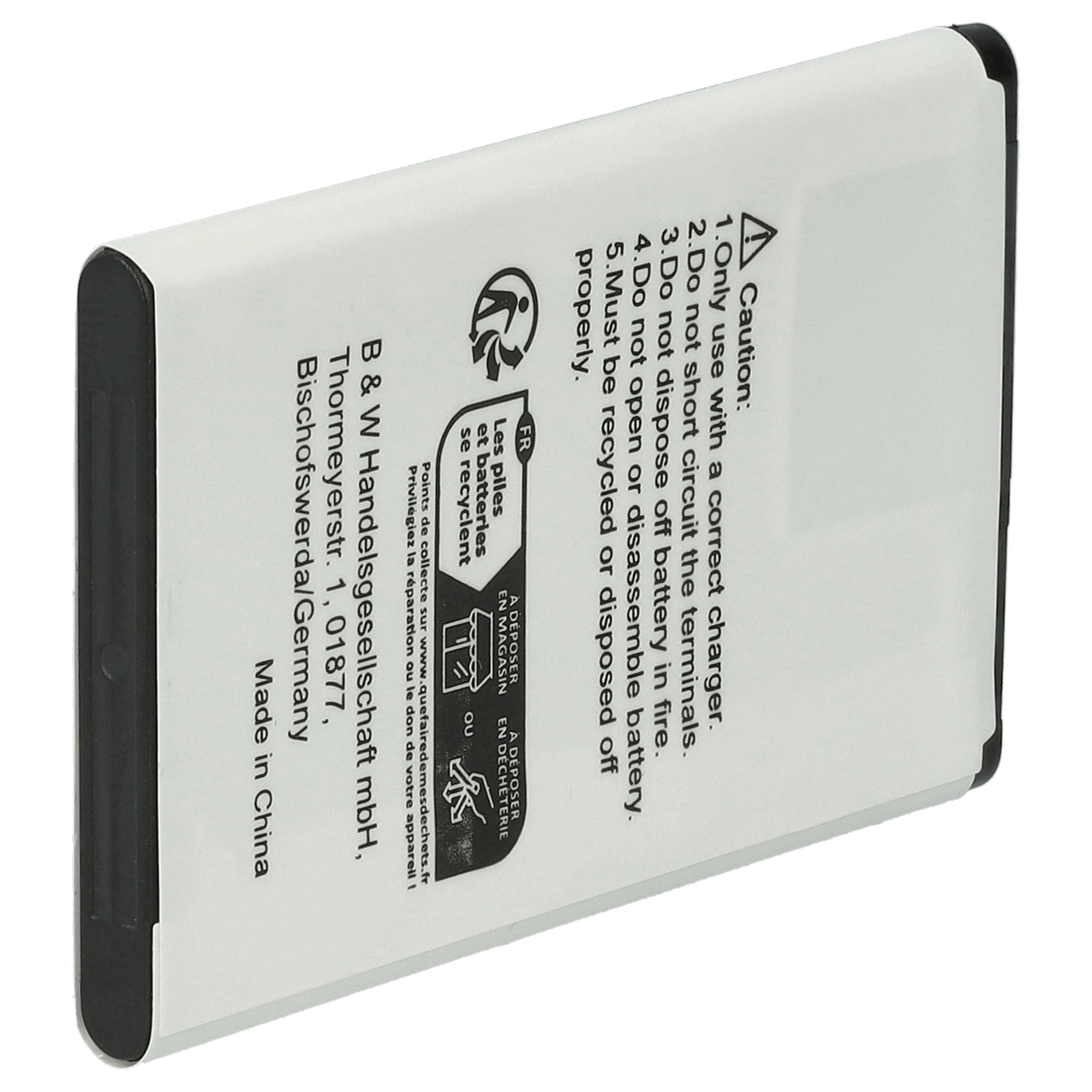 vhbw Akku Ersatz für Swisstone RCB03S02 für Klapphandy / Mobilfunk (800 Smartphone-Akku Akku Li-Ion 800 mAh (3,7 V, 1 St), Leistungsfähiger Austausch-Akku für Telefon, Smartphone