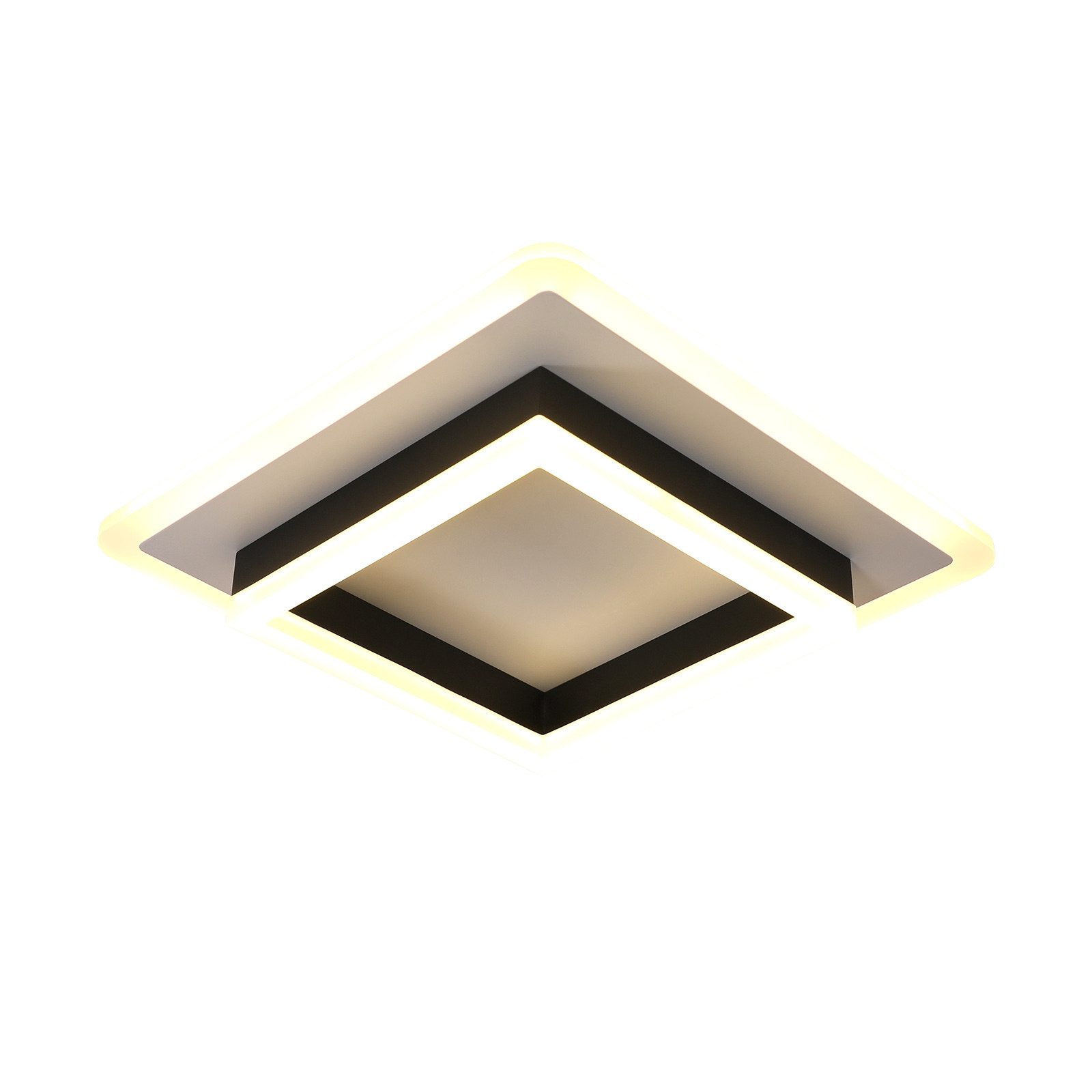 Riserva LED Dekolicht Quadratische Acrylleuchte,dekorative Deckenleuchte,schlichtes Design, Augenschonendes und flimmerfreies Design, Hochleistungsmaterialien
