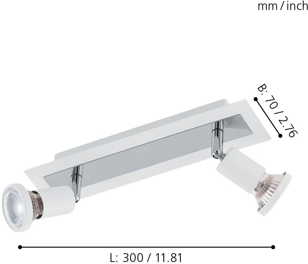 EGLO LED Deckenspots SARRIA, LED wechselbar, günstig online kaufen