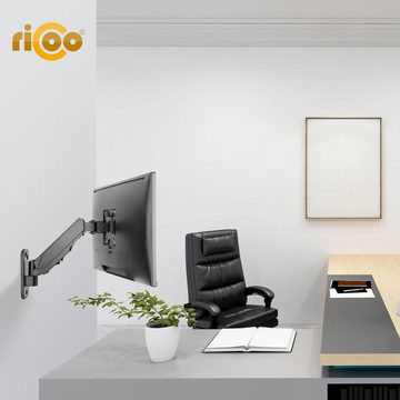 RICOO S4911 TV-Wandhalterung, (bis 32 Zoll, schwenkbar neigbar Monitor Wand Halter universal VESA 100x100 Gasfeder)