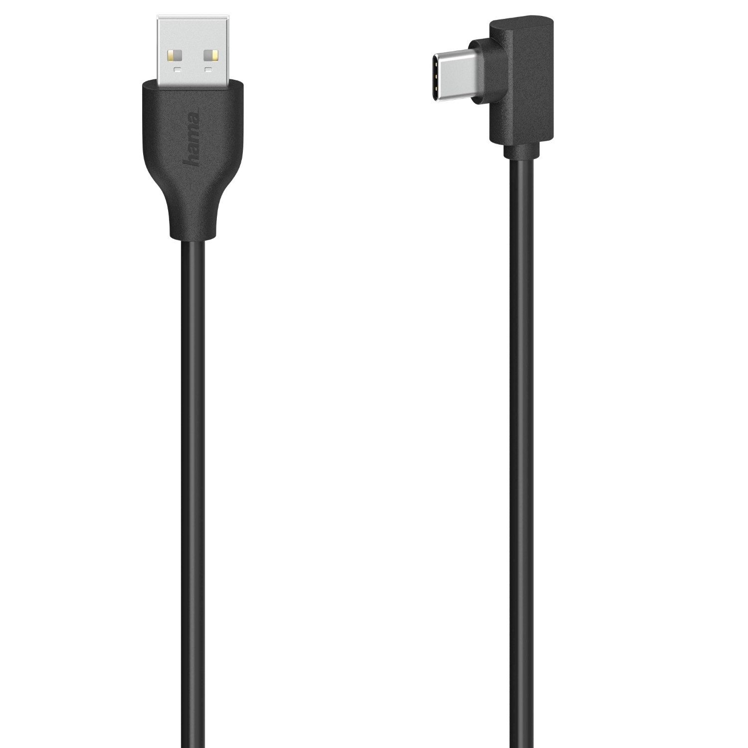 Hama USB-C auf USB-A USB-Kabel 3A 0,75m 75cm Kurz USB-Kabel, USB-A, USB-C, (75 cm), USB-A-Stecker zu C-Stecker Schnell Laden für PC Smartphone Powerbank