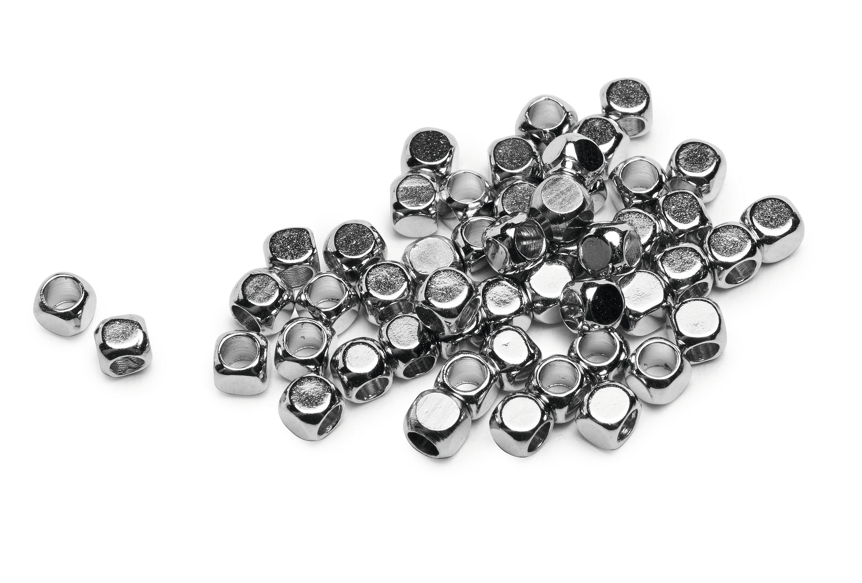 UIT Bastelperlen Mini-Würfel, (50-tlg), 50 Stück, 2,5 mm
