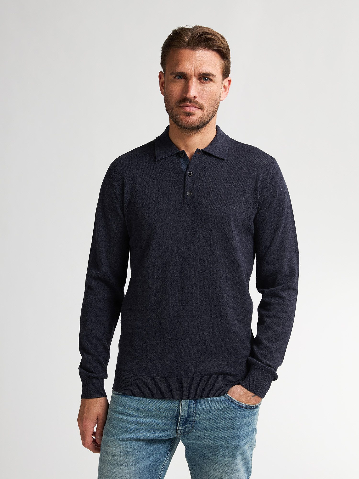 Petrol Industries Strickpullover Strickpolo mit langen günstig online kaufen
