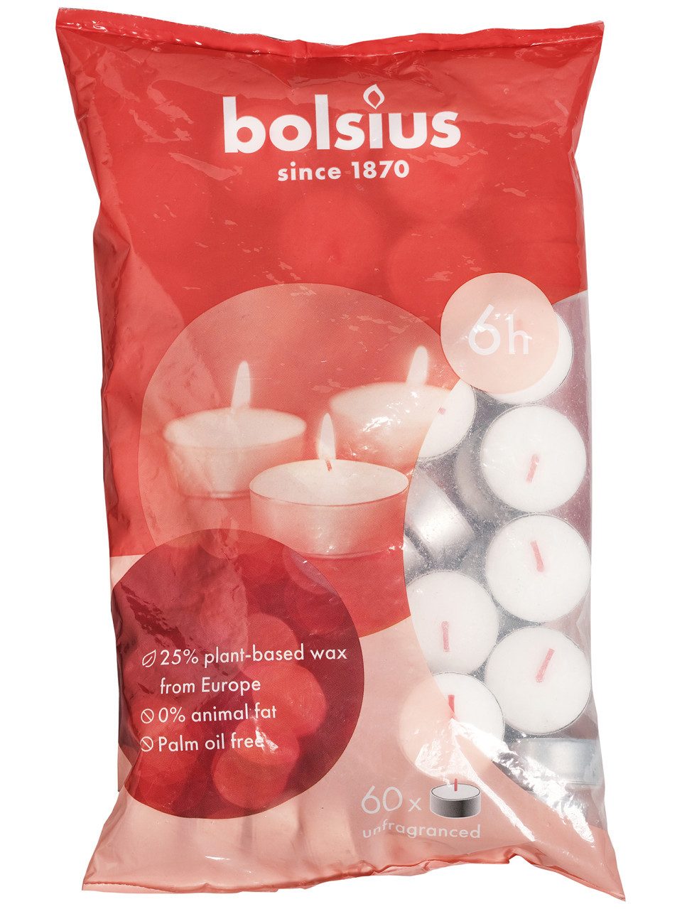 Bolsius Teelicht Bolsius Teelichter 60er Beutel günstig online kaufen