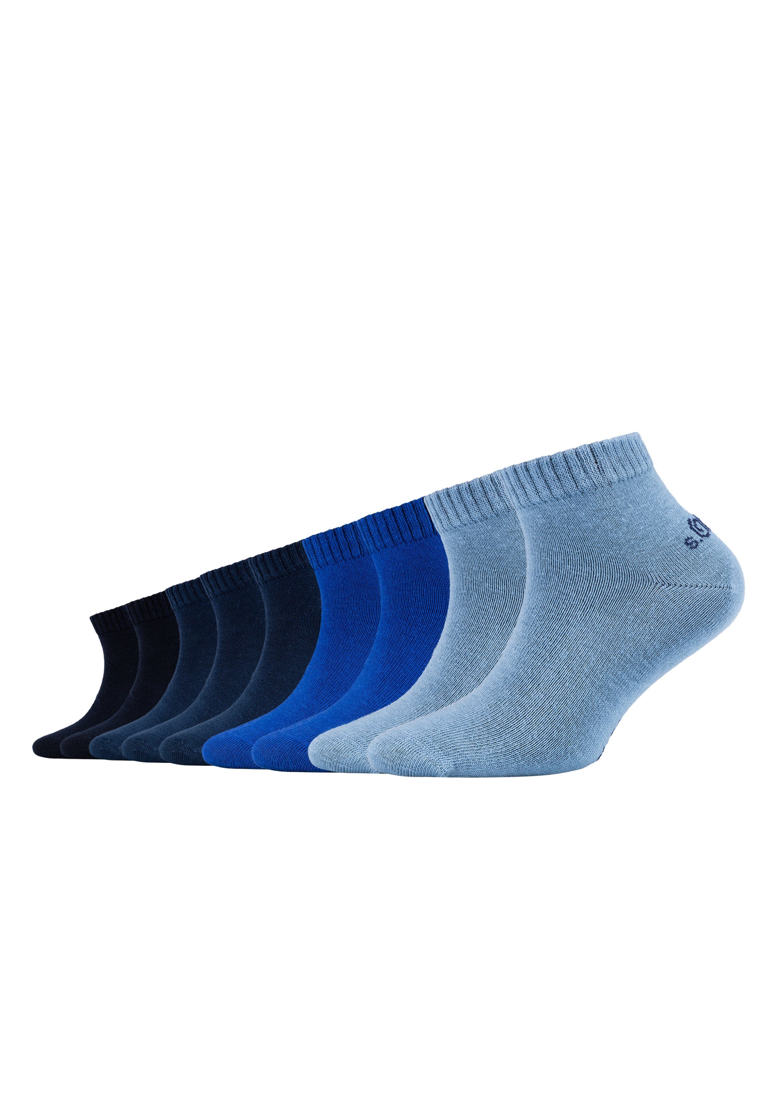 s.Oliver Socken (9-Paar) 9er Pack blau, mehrfarbig