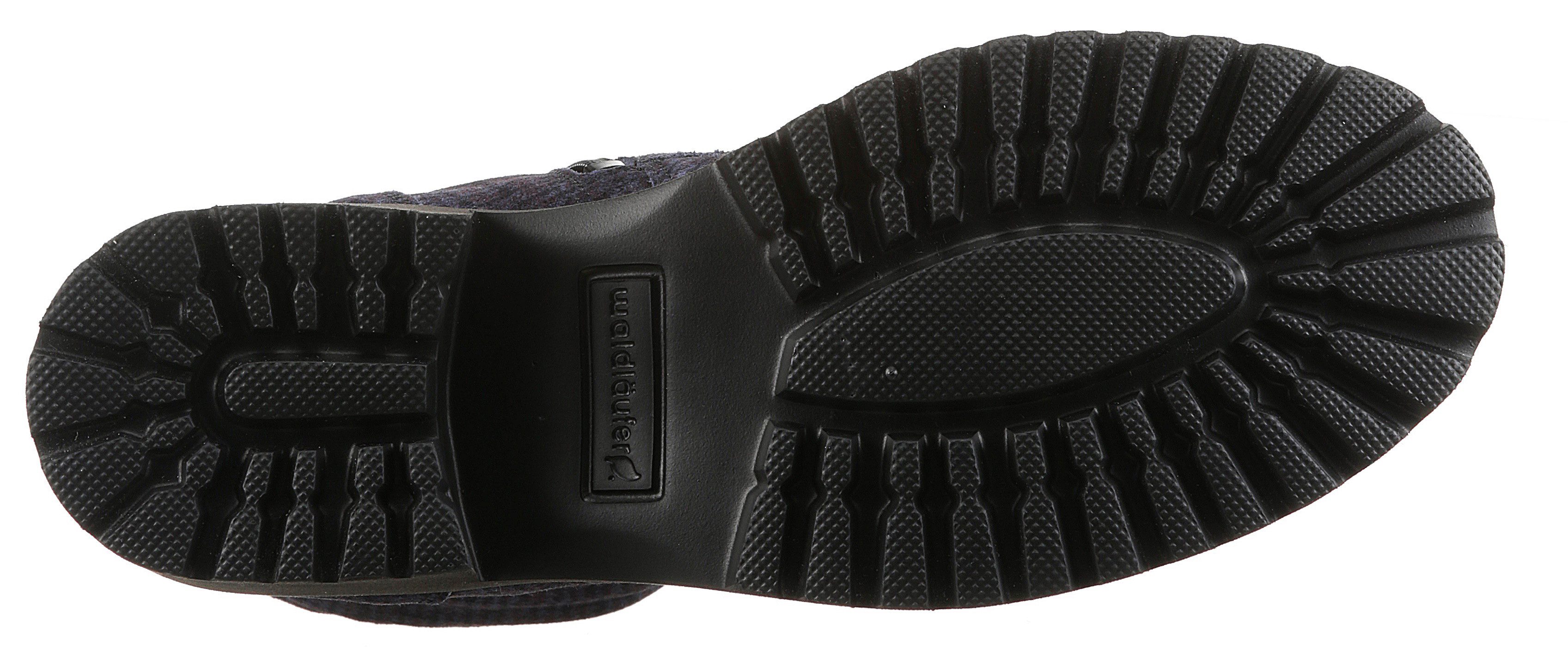 Waldläufer H-LUISE Schnürstiefelette Schnürboots, Profilsohle, Blockabsatz, in Komfortweite H (sehr weit)