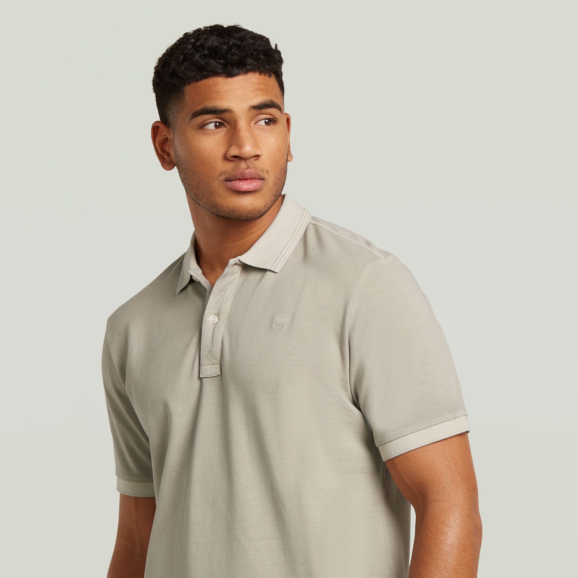 G-STAR Poloshirt Dunda Slim Fit Logostickerei auf der Brust