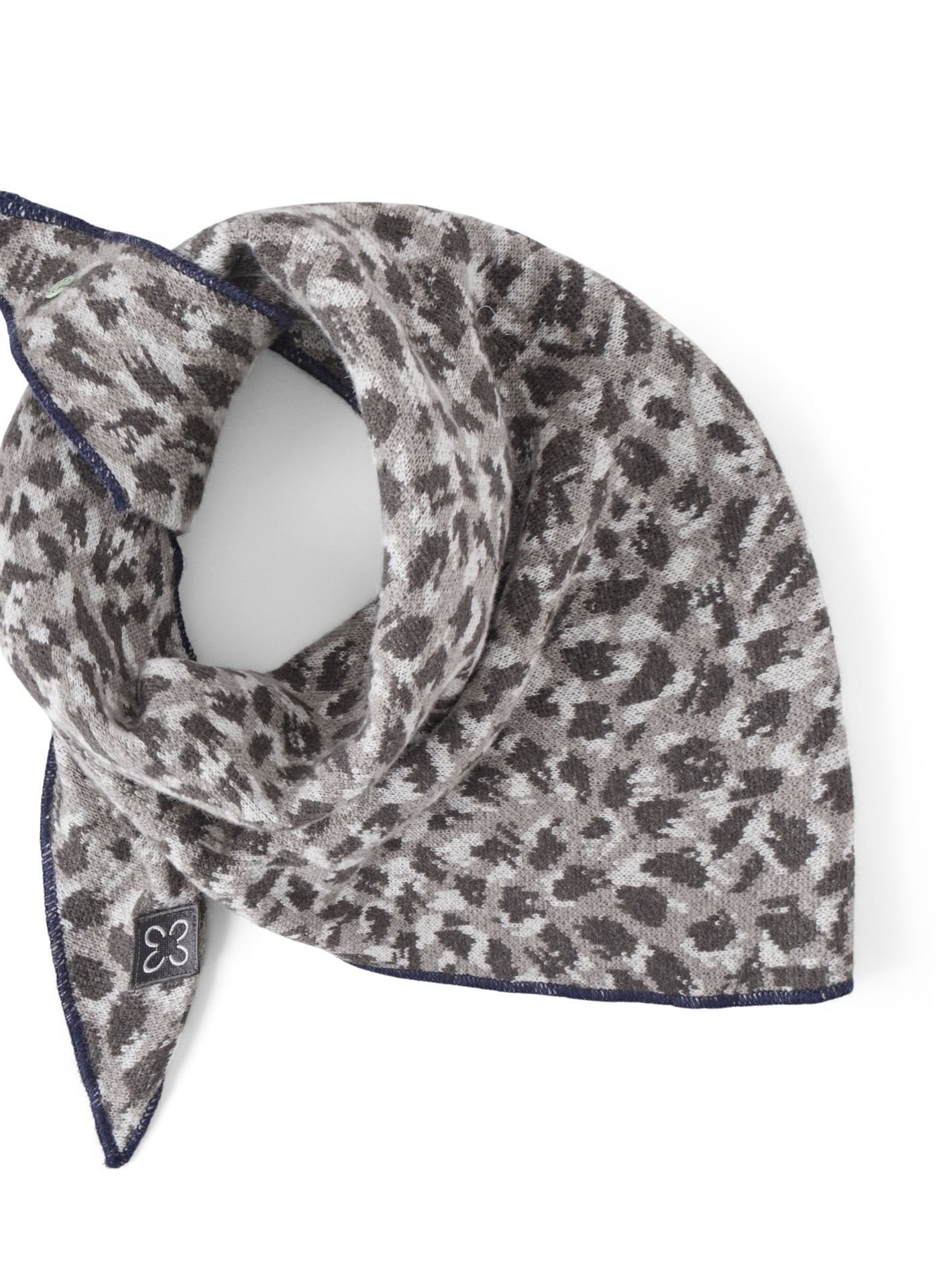 Codello Dreieckstuch Codello Dreieckstuch mit gestricktem Fellmuster, Leomuster