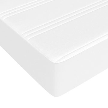 Kaltschaummatratze Taschenfederkernmatratze Weiß 80x200x20 cm Kunstleder Federkern Matrat, vidaXL, 20 cm hoch