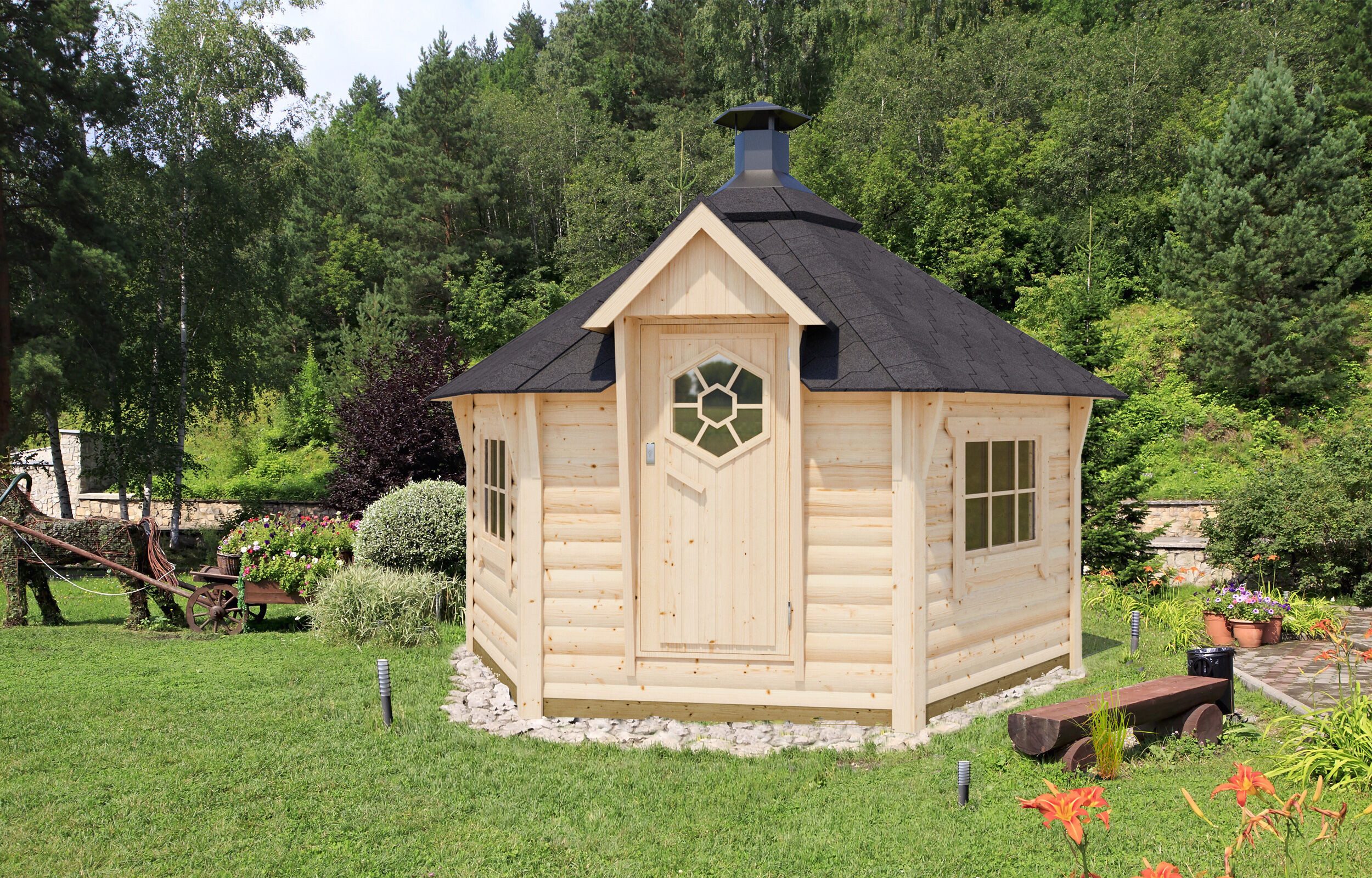 Fjordholz Grillkota Lasse 9,0m² DeLuxe