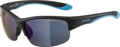 Alpina Sports Sonnenbrille (1-St) ALPINA Unisex - Kinder, FLEXXY YOUTH HR Sonnenbrille black matt-blue
