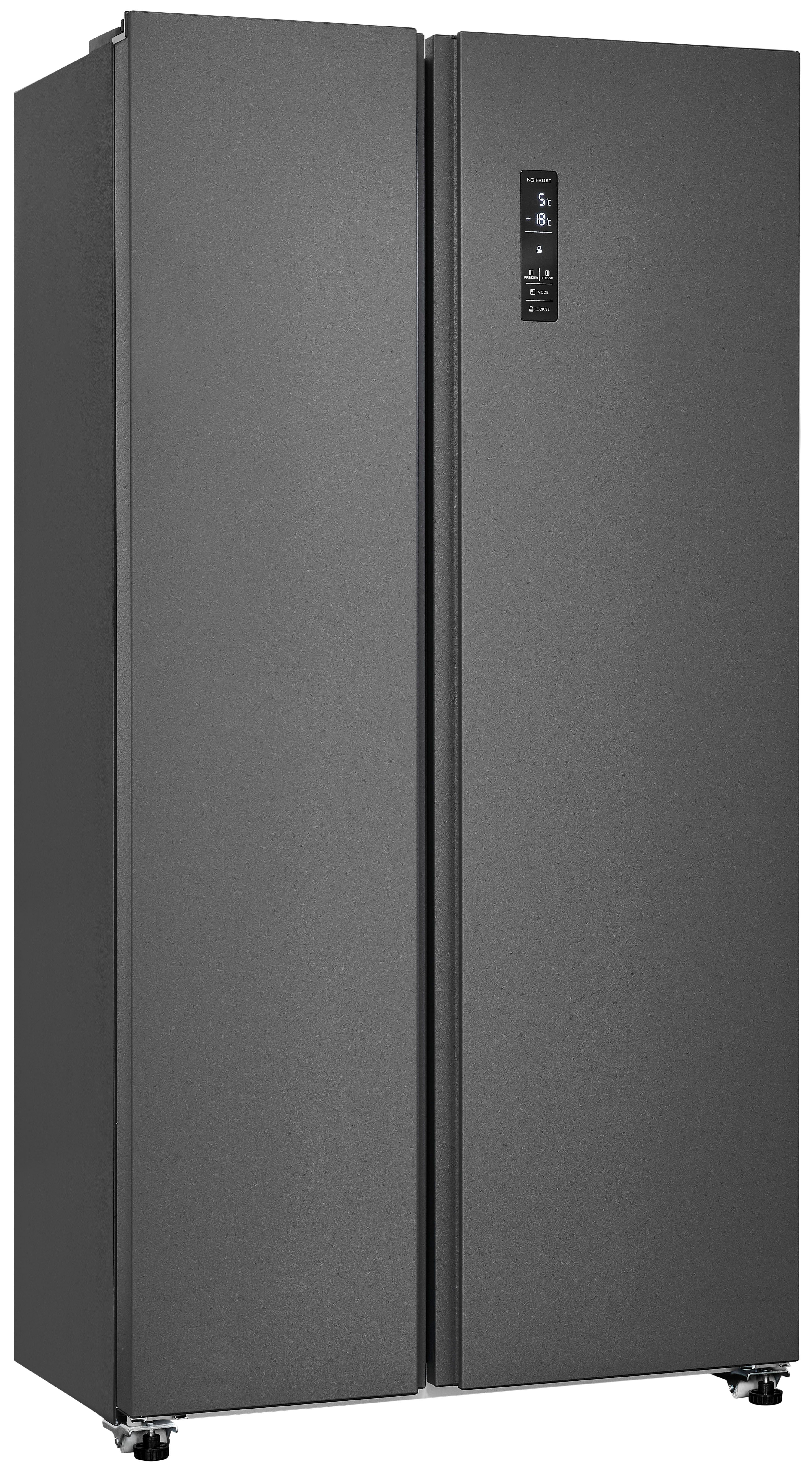 exquisit Side-by-Side SBS46-040D inoxlook-az SBS46-040D inoxlook-az, 177 cm hoch, 91 cm breit