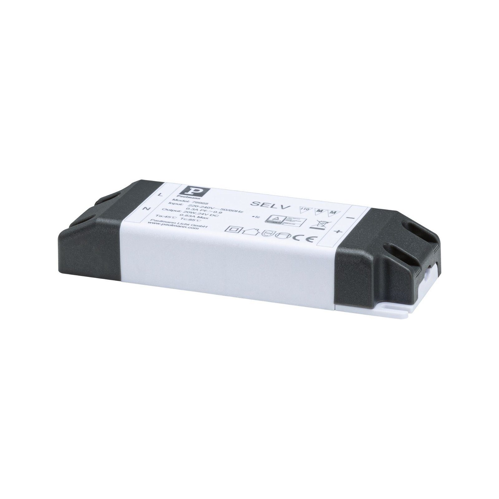 Paulmann LED-Streifen Pro Power Supply 24V DC 20VA IP20 Weiß/Kunststoff, Zubehör