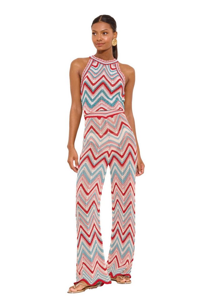 LIPSY Palazzohose Lipsy Hose mit weitem Bein und Zickzackmuster (1-tlg)