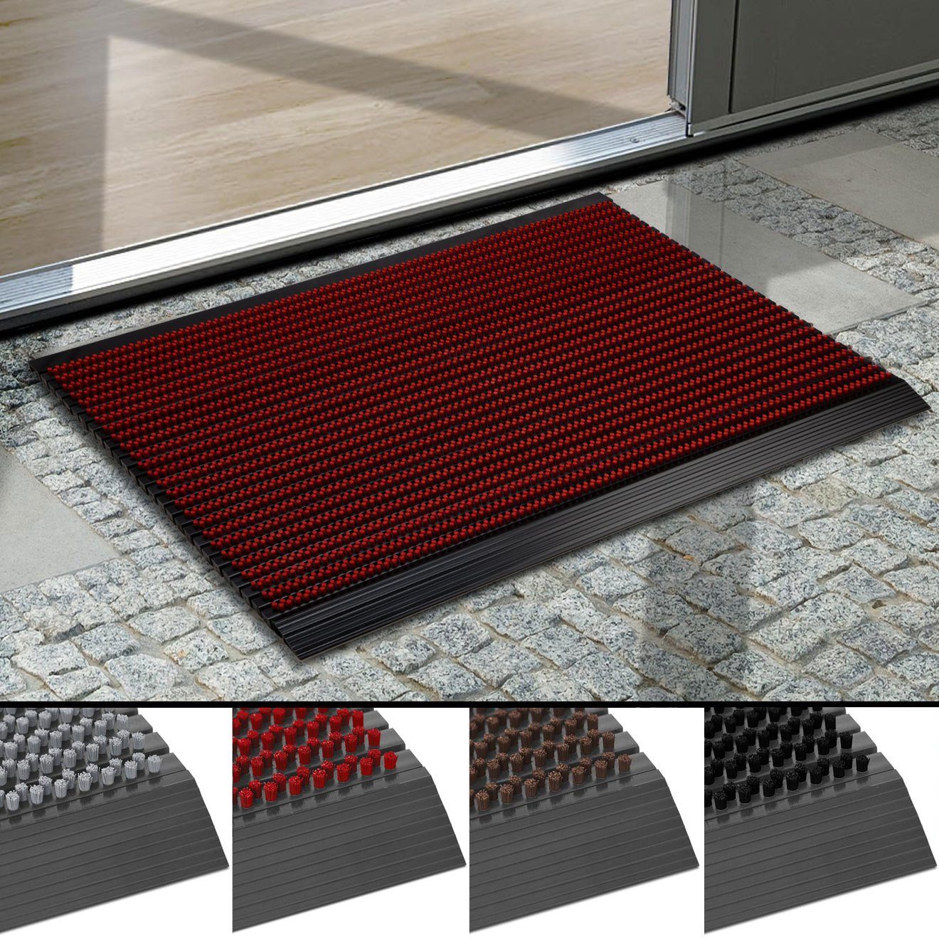 Fußmatte »Dynamic, Schmutzfangmatte, verschiedene Farben, 3 Größen«, Karat,  rechteckig, Höhe 23 mm, Innen und außen nutzbar, Hochleistungs-Bürsten  online kaufen | OTTO