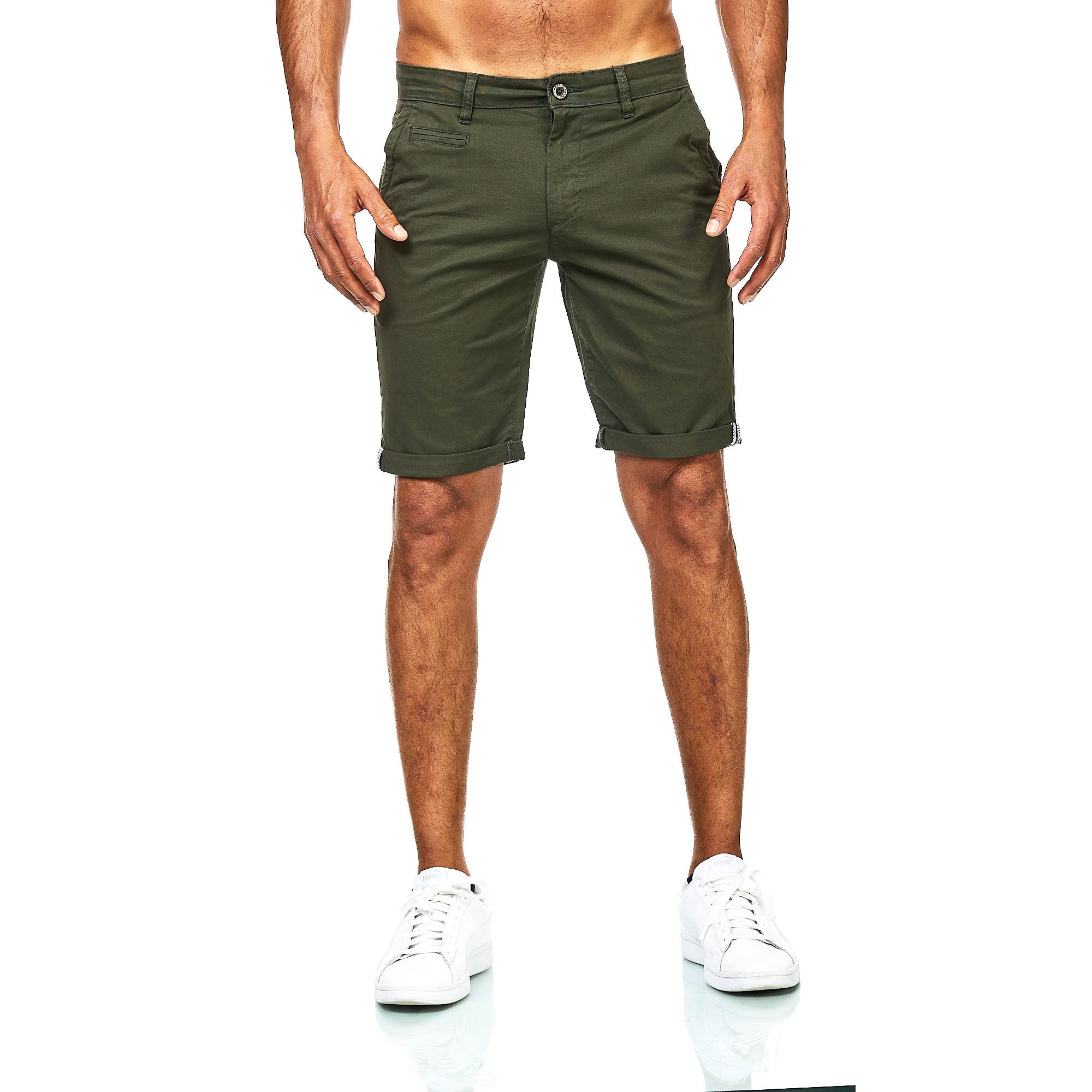 D'MARO Chinoshorts Kurze Hosen Herren - Shorts Männer - Sommer-Hose Elasthan, Bermuda, Casual