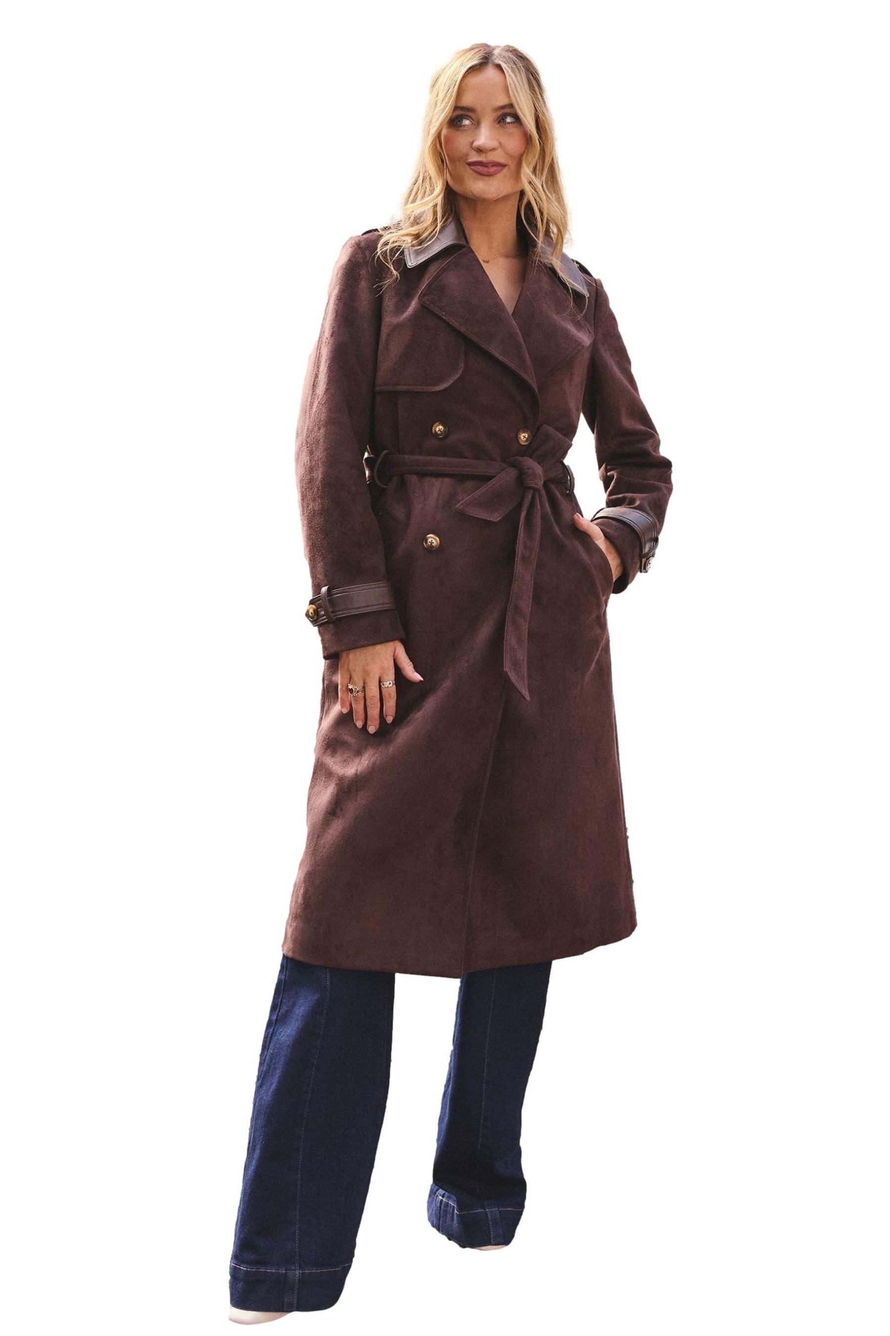 Love & Roses Ledermantel Love & Roses Trenchcoat, Regular (1-tlg) günstig online kaufen