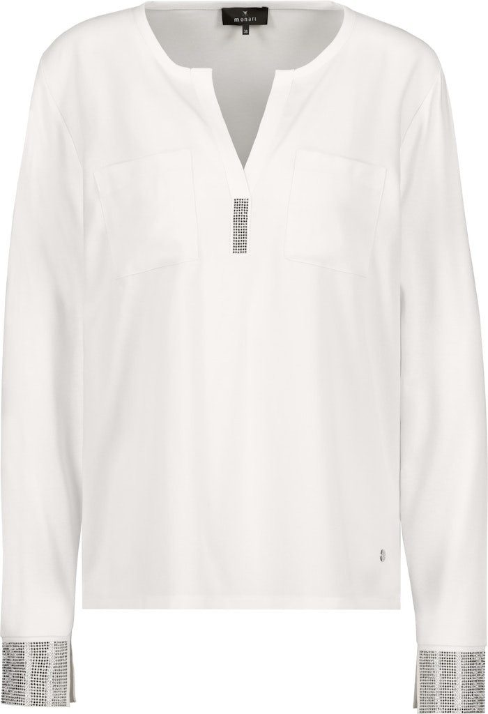 Monari T-Shirt 809300 Strass-Details am Ärmel für edle Akzente günstig online kaufen