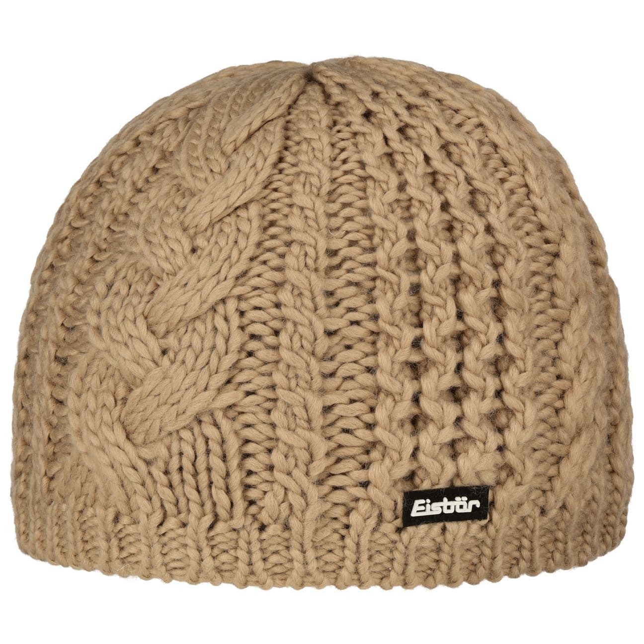 Eisbär Beanie (1-St) Strickmütze mit Futter