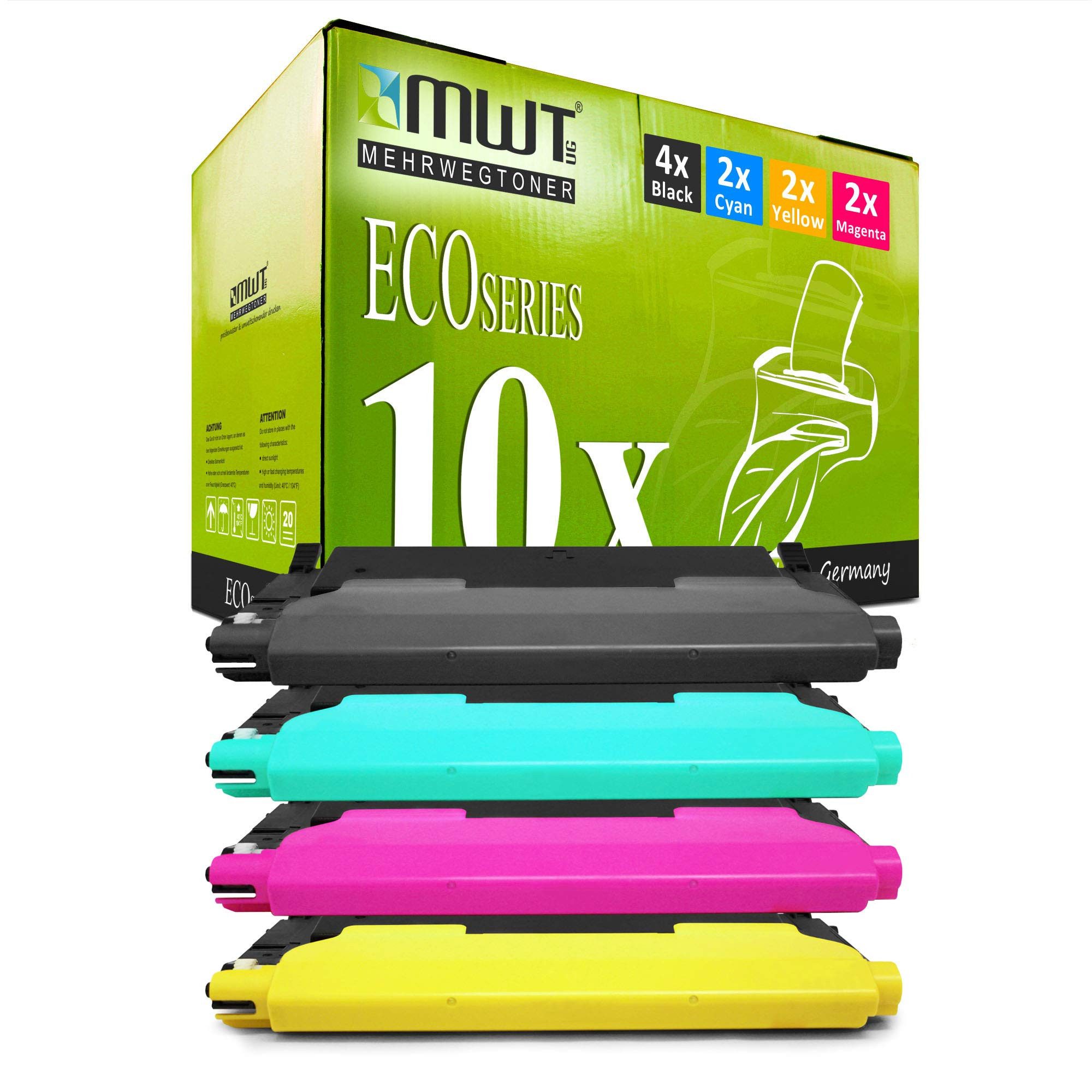 Eurotone Tonerkartusche CLT4072S, P4072C, (Set, 8-St., Lieferumfang: 8-teiliges Set in Schwarz Toner in Schwarz), Eurotone Toner CLT4072S, P4072C, 8-teiliges Set in Schwarz, Schwarz