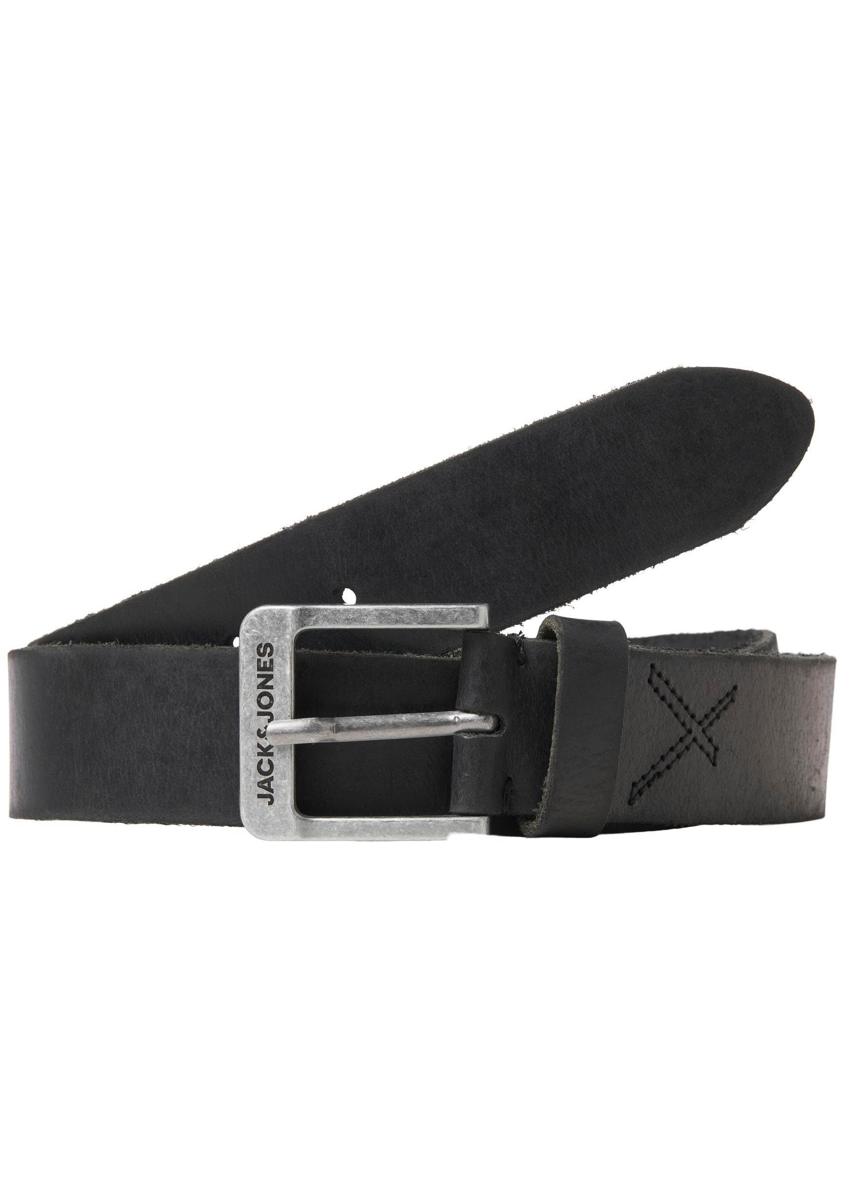 Ledergürtel Black JACROCK BELT Jack LEATHER NOOS & Jones