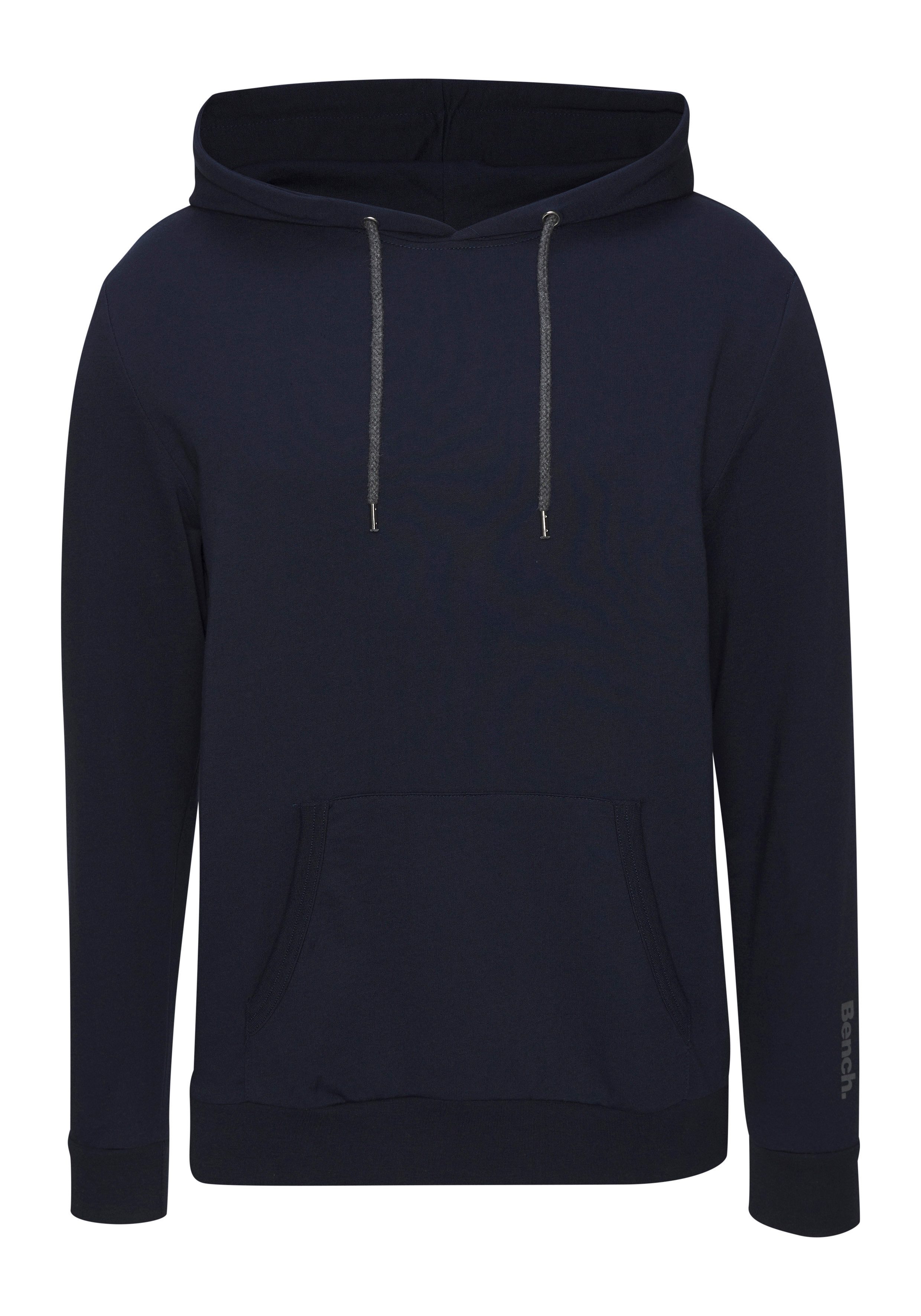 Bench. Loungewear Hoodie Langarm, Sweatshirt mit Rundhals und Kapuze, Baumwollmischung